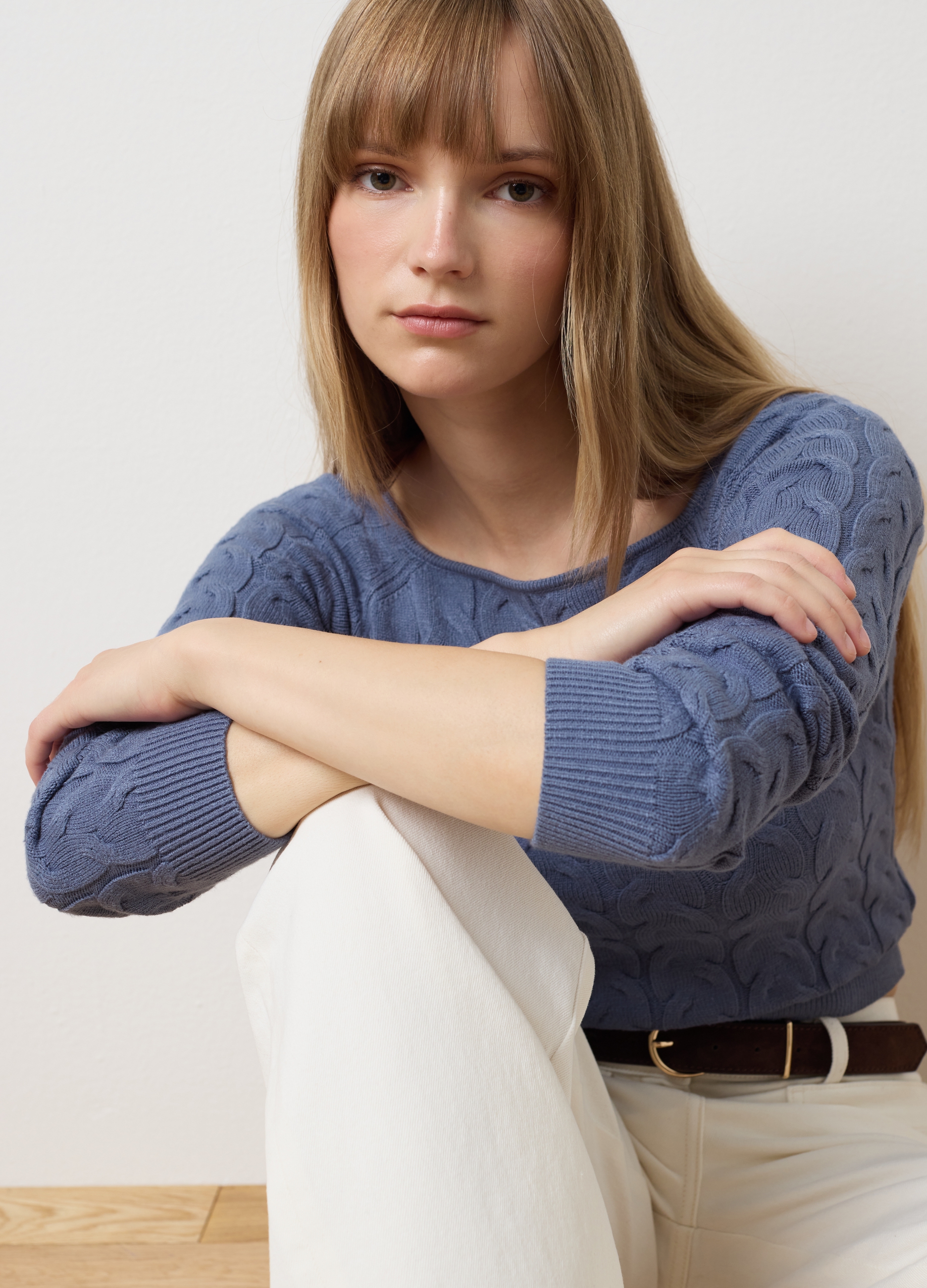 OVS, Pullover Blu Con Lavorazione A Maglia, Donna, Blu, Taglia: XS