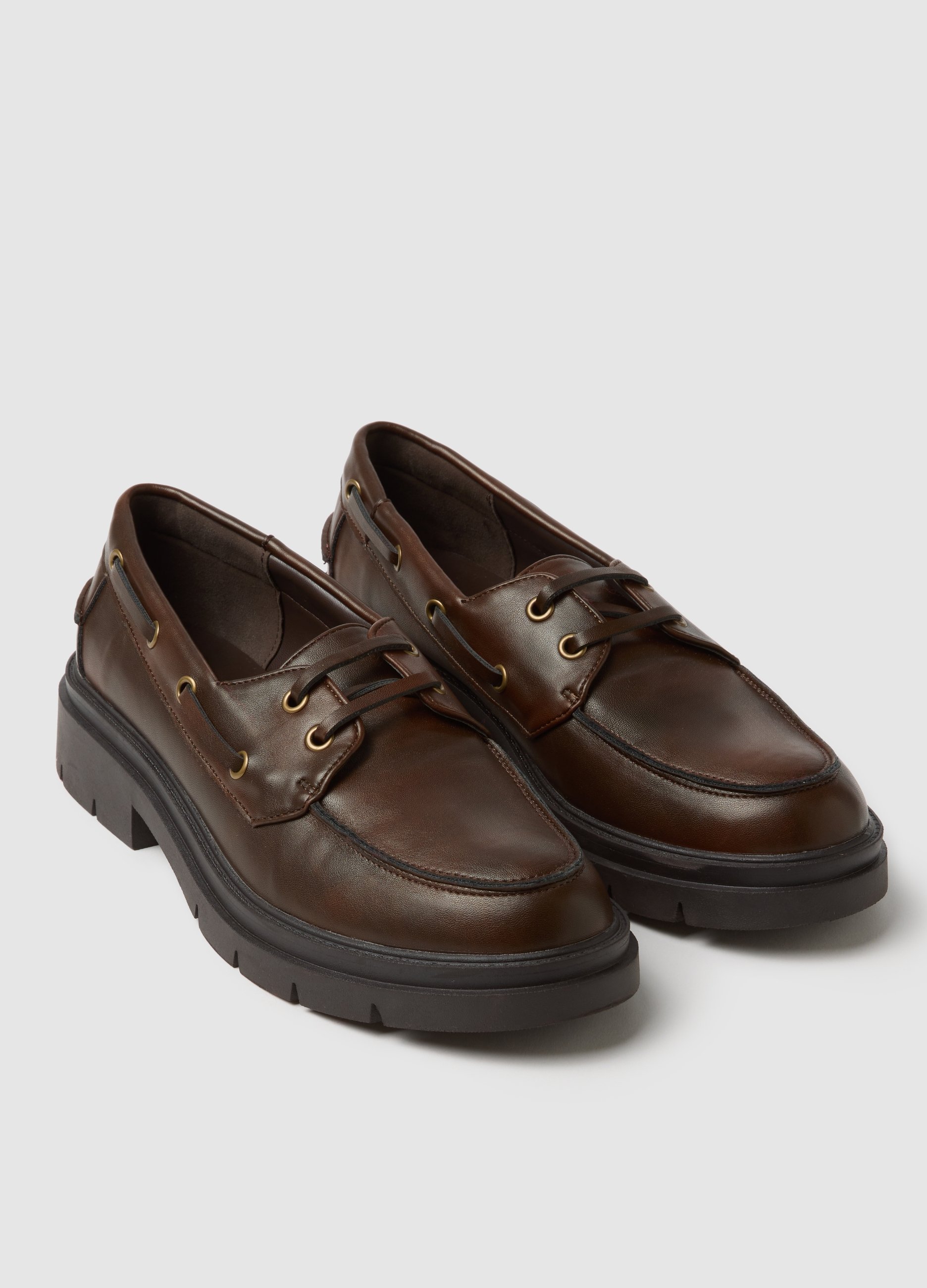 PIOMBO, Mocasines Marrones Con Tacón Bajo, Mujer, Negro/Marrón, Talla: 40