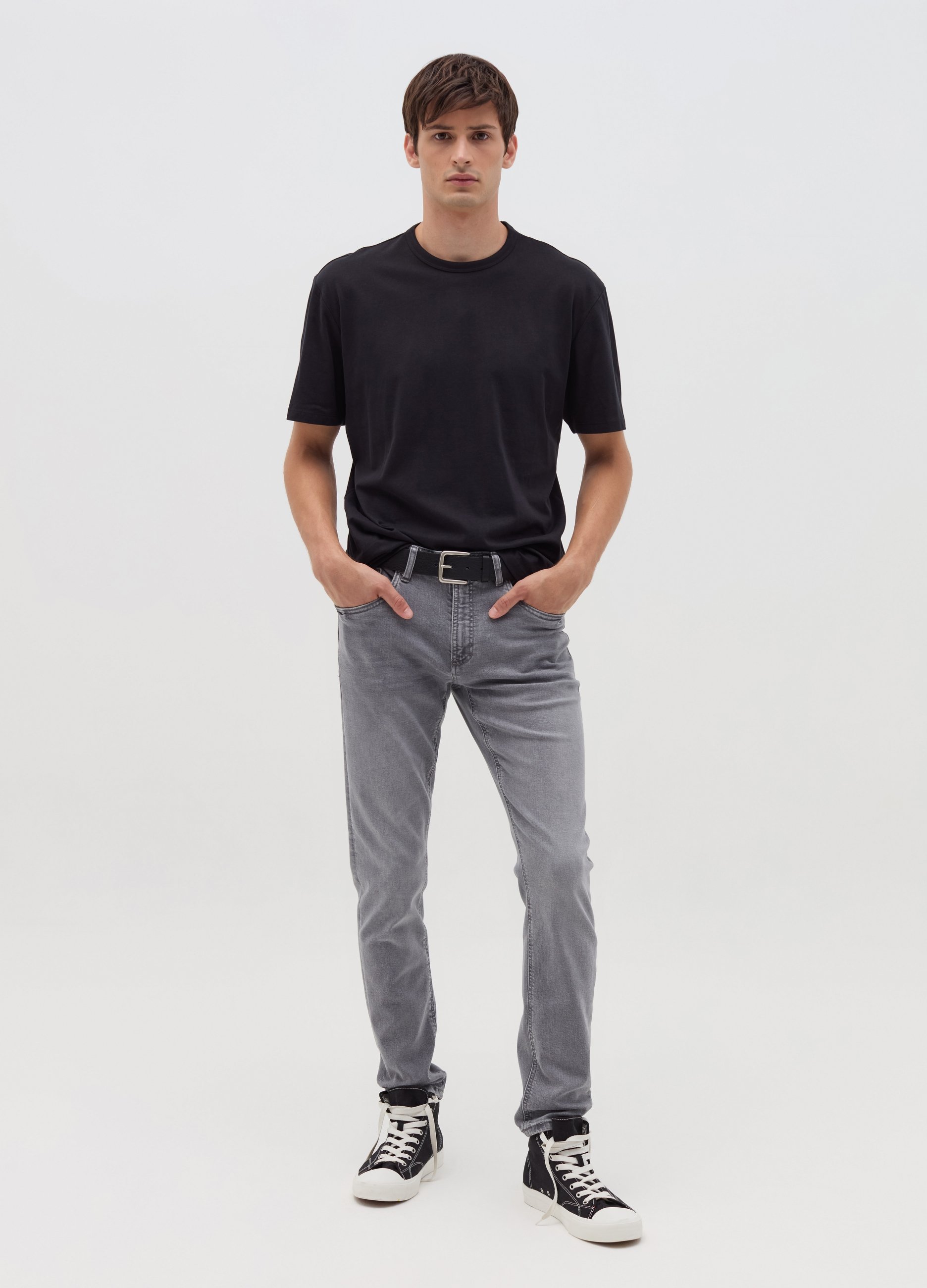 OVS, Jeans Skinny Fit Stretch, Uomo, Nero, Taglia: 50