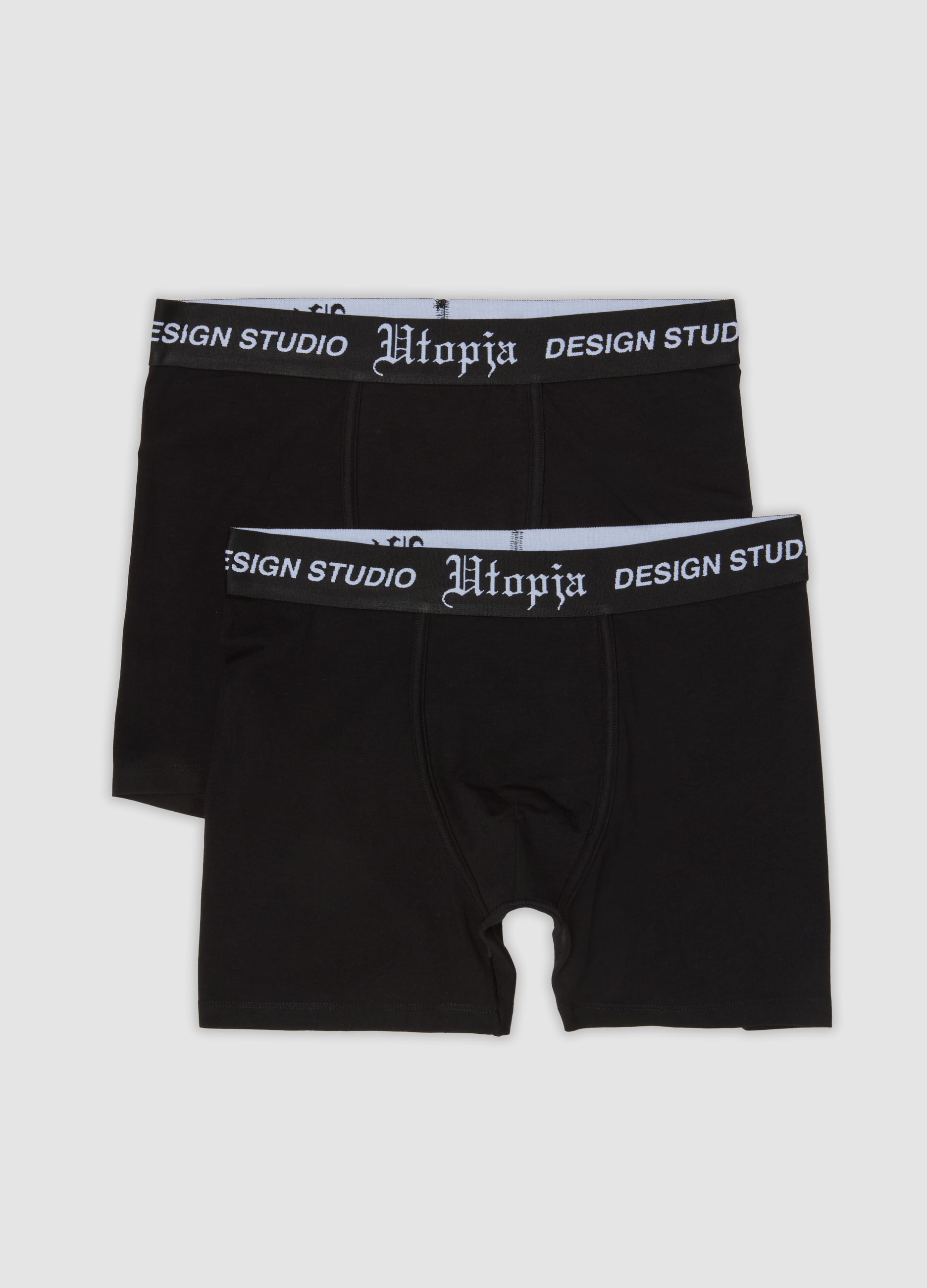 UTOPJA, Bipack Boxer Midi Black, Uomo, Nero, Taglia: S
