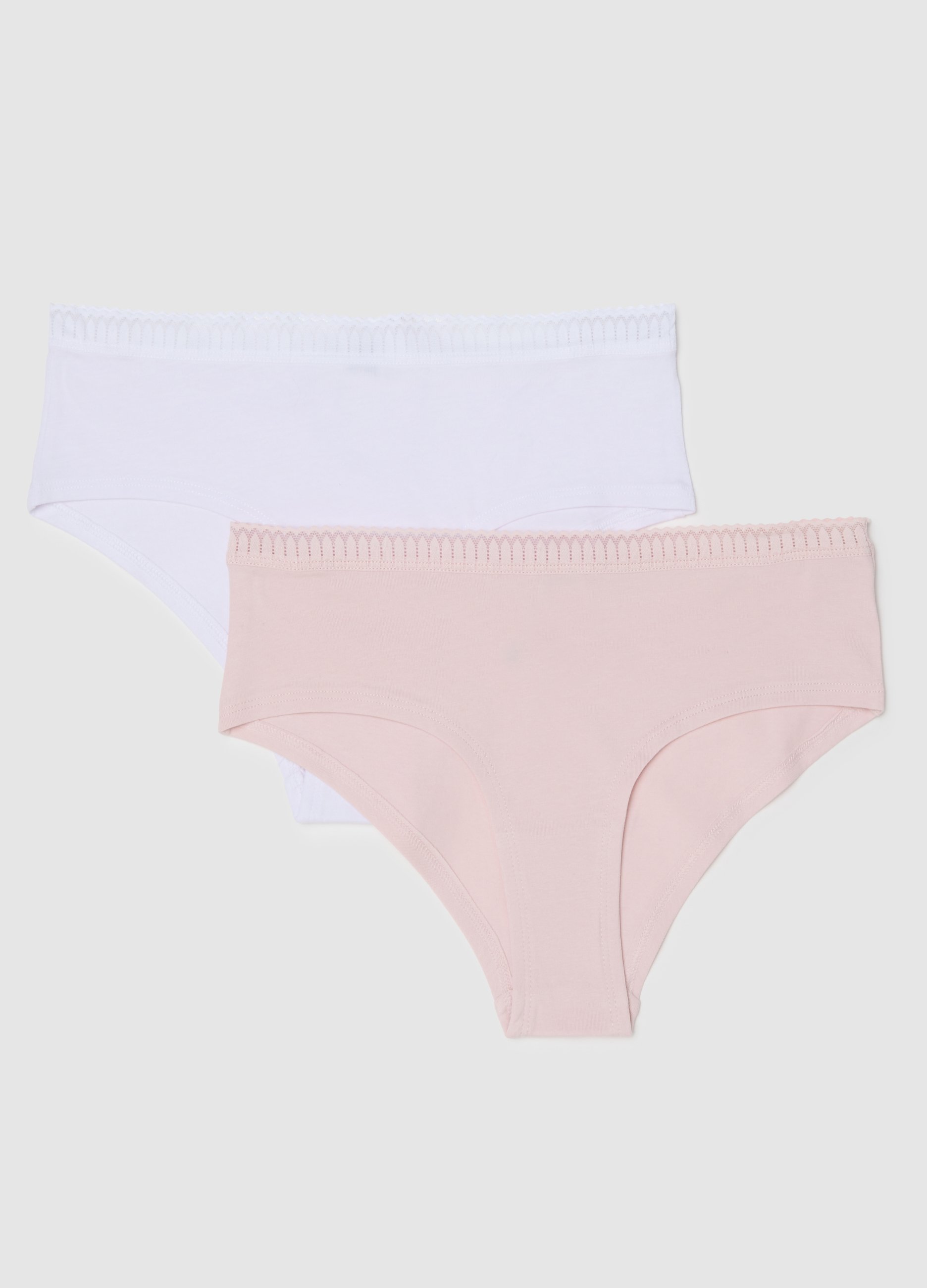 OVS, Bipack Slip In Cotone Elasticizzato Multicolor Regular Fit, Donna, Multicolor, Taglia: 2