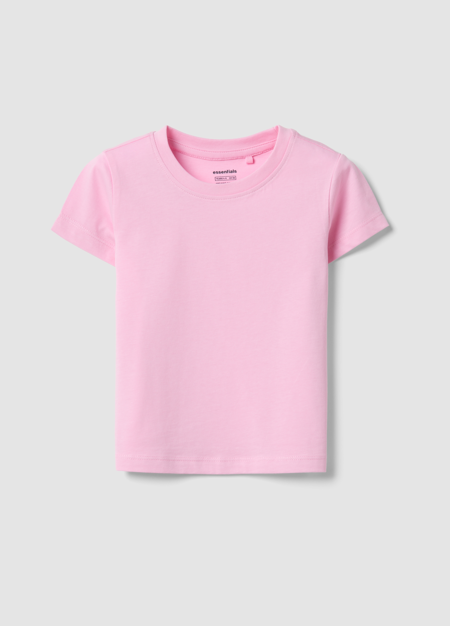 OVS KIDS, Camiseta Rosa De Puro Algodón Para Niña, Corte Regular, Niña, Rosa Claro, Talla: 7-8