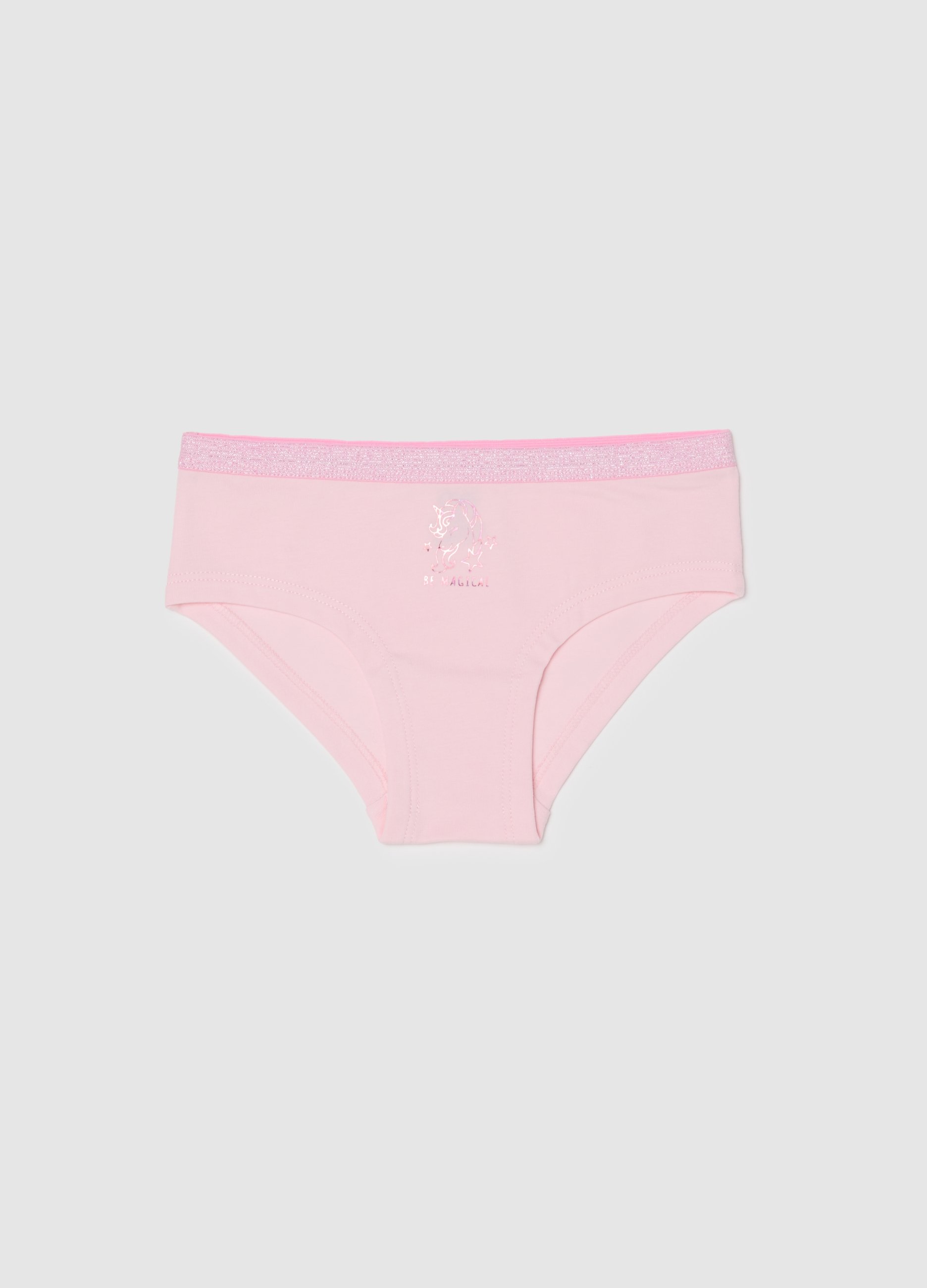 OVS KIDS, Braguitas De Algodón Elástico Rosa Para Niña, Niña, Rosa Claro, Talla: 3-4