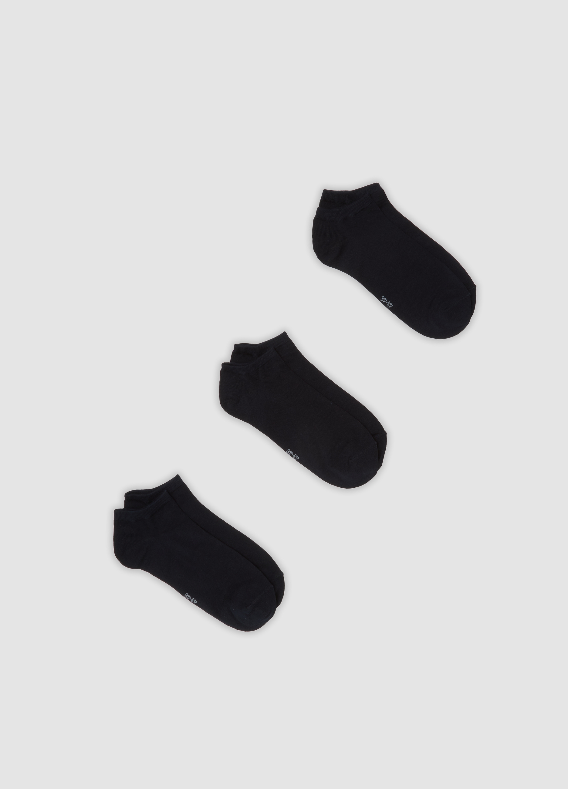 OVS, Tripack Di Calze Sportive Blu In Tessuto Elasticizzato, Uomo, Blu, Taglia: 38-42