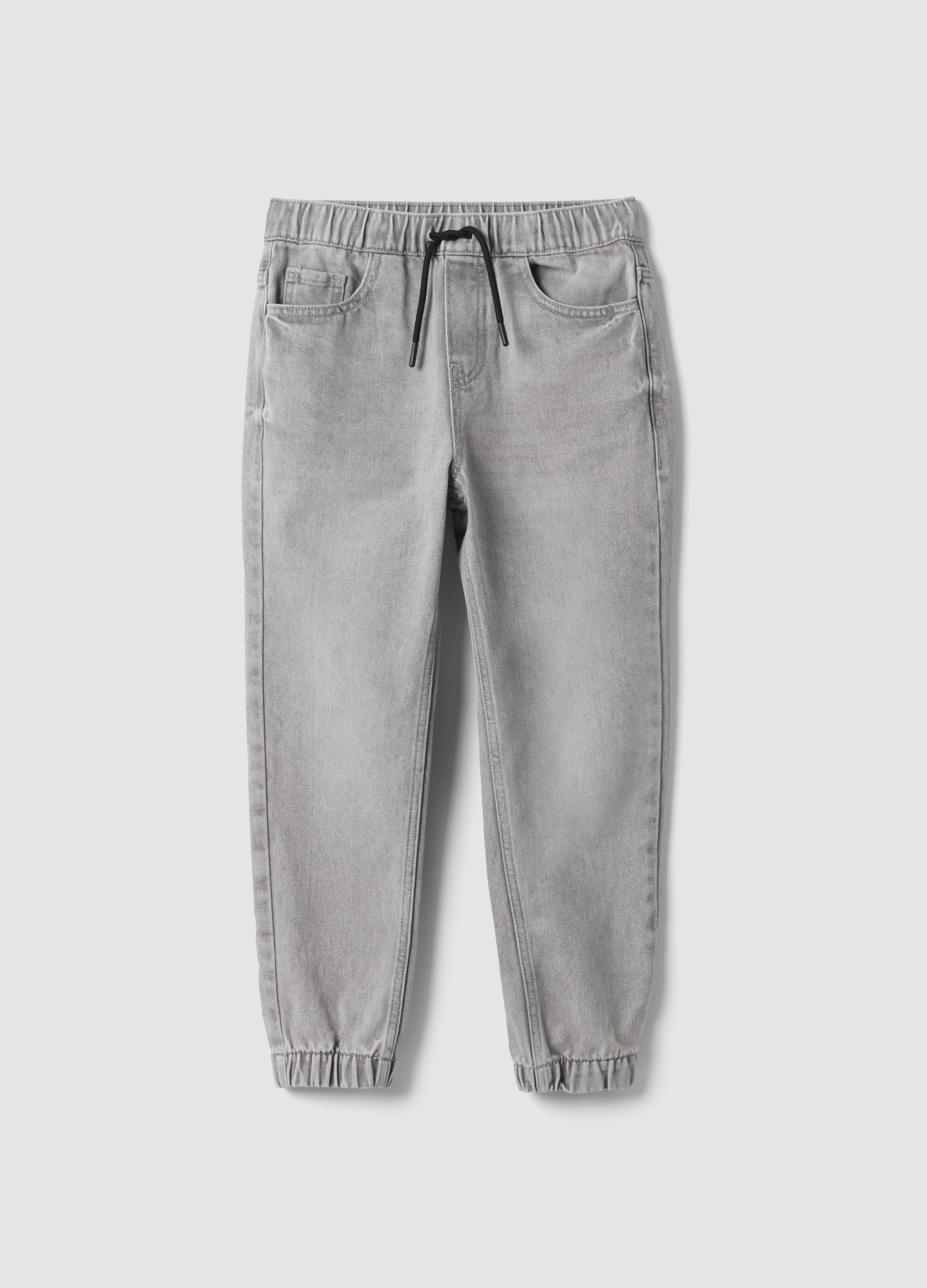 REPUBLIC OF DENIM, Jog Denim Grigio In Misto Cotone E Viscosa Relaxed Fit Per Ragazzo, Bambino, Grigio, Taglia: 10-11