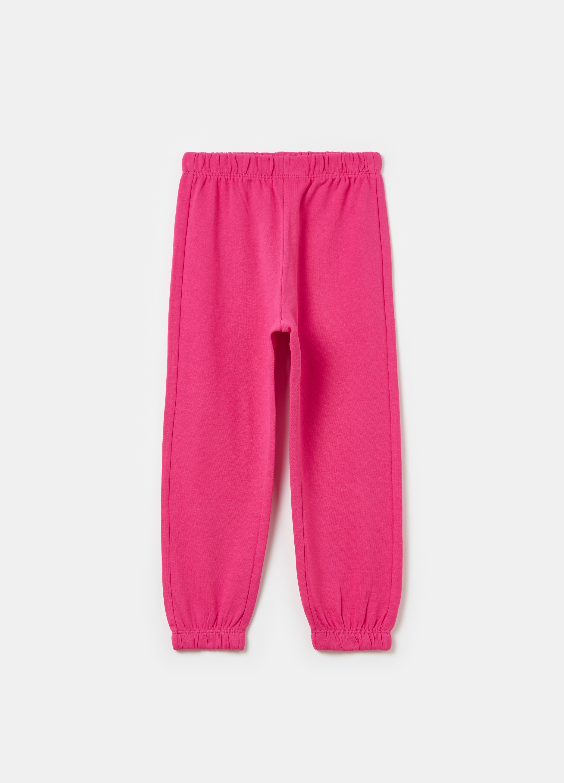 OVS, Joggers In Felpa Con Profili Elasticati, Bambina, Rosa, Taglia: 4-5