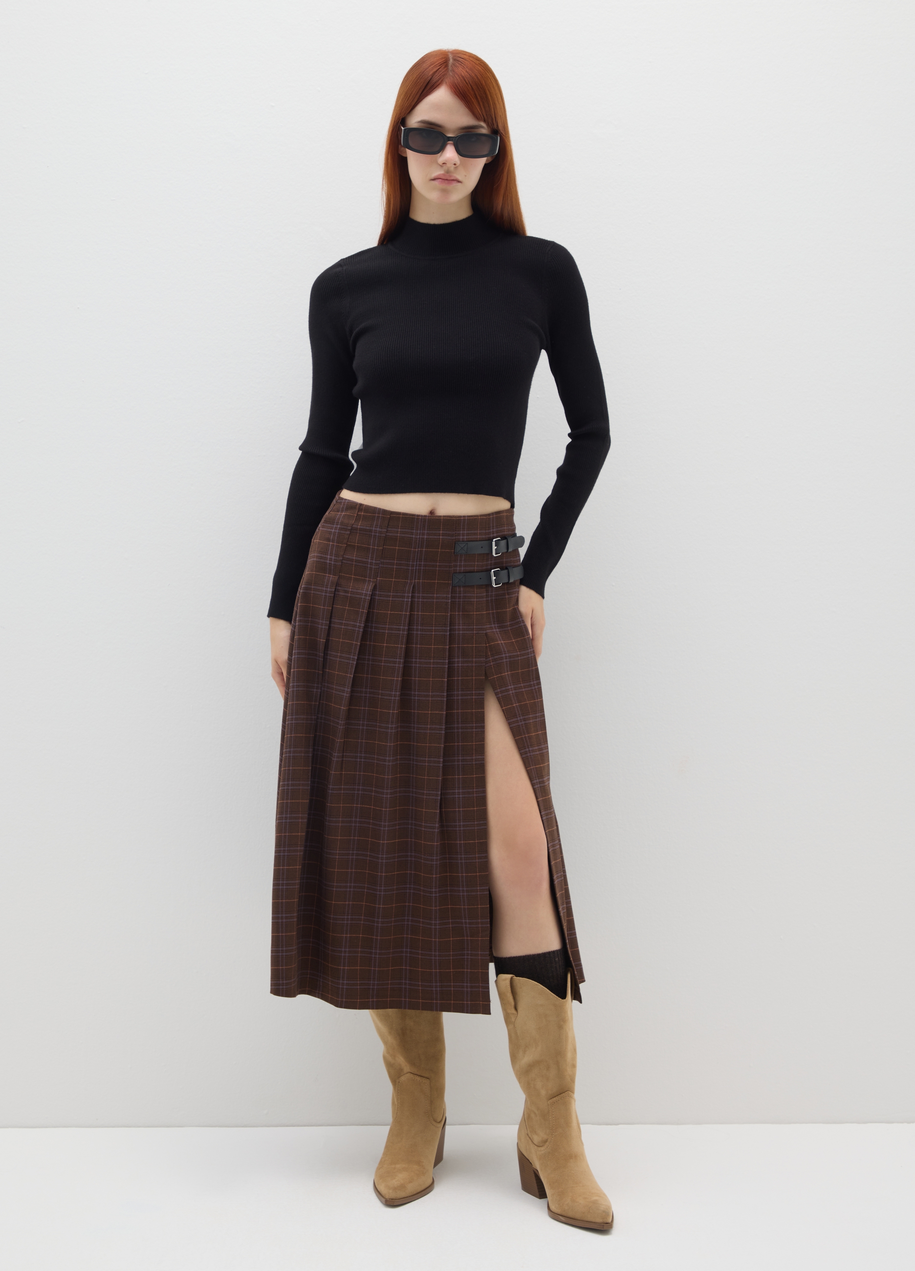 B.ANGEL, Maglione A Collo Alto Nero, Donna, Nero, Taglia: XS