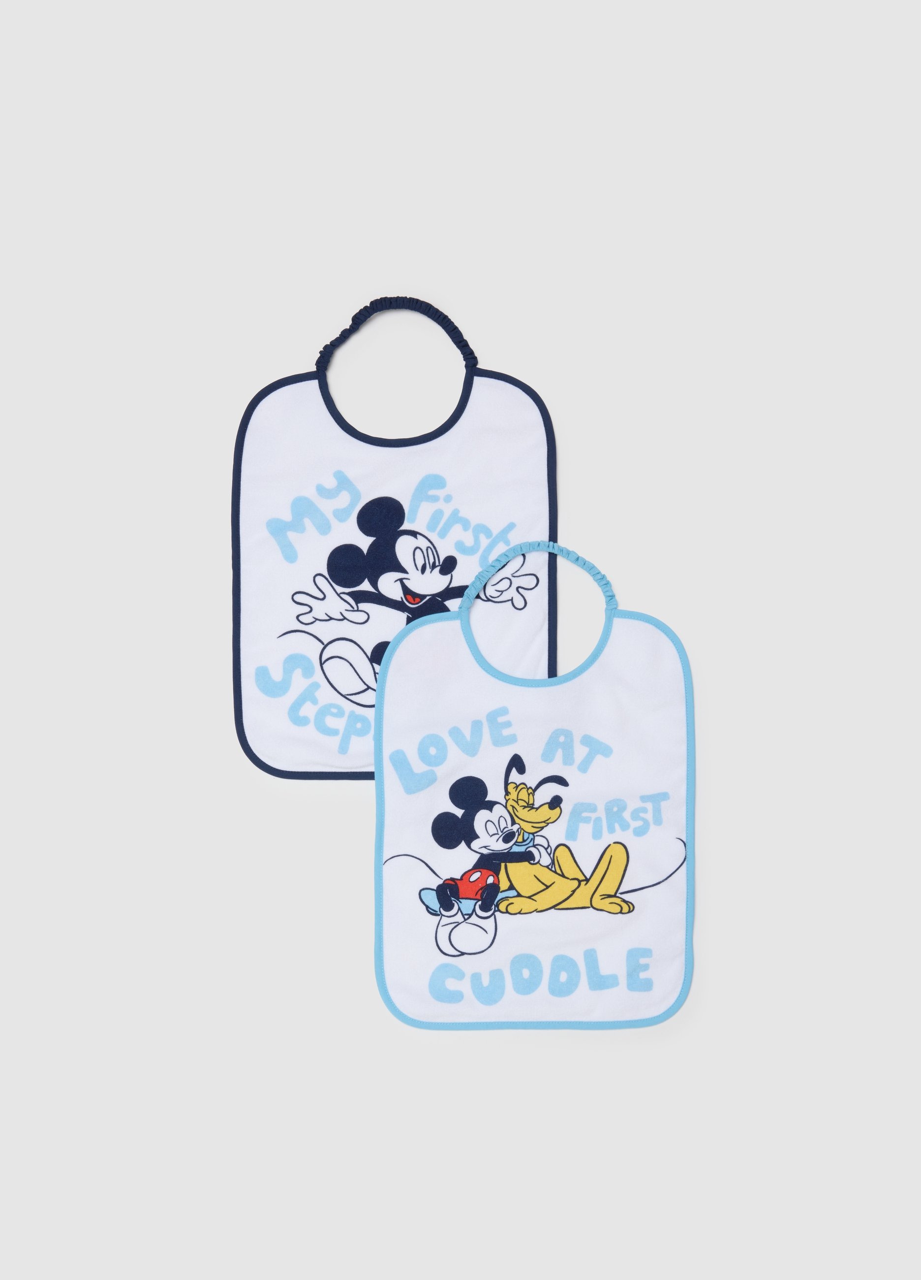 FAGOTTINO, Bipack Bavette In Misto Cotone Bianche Per Neonati, Neonato, Bianco, Taglia: T.U.