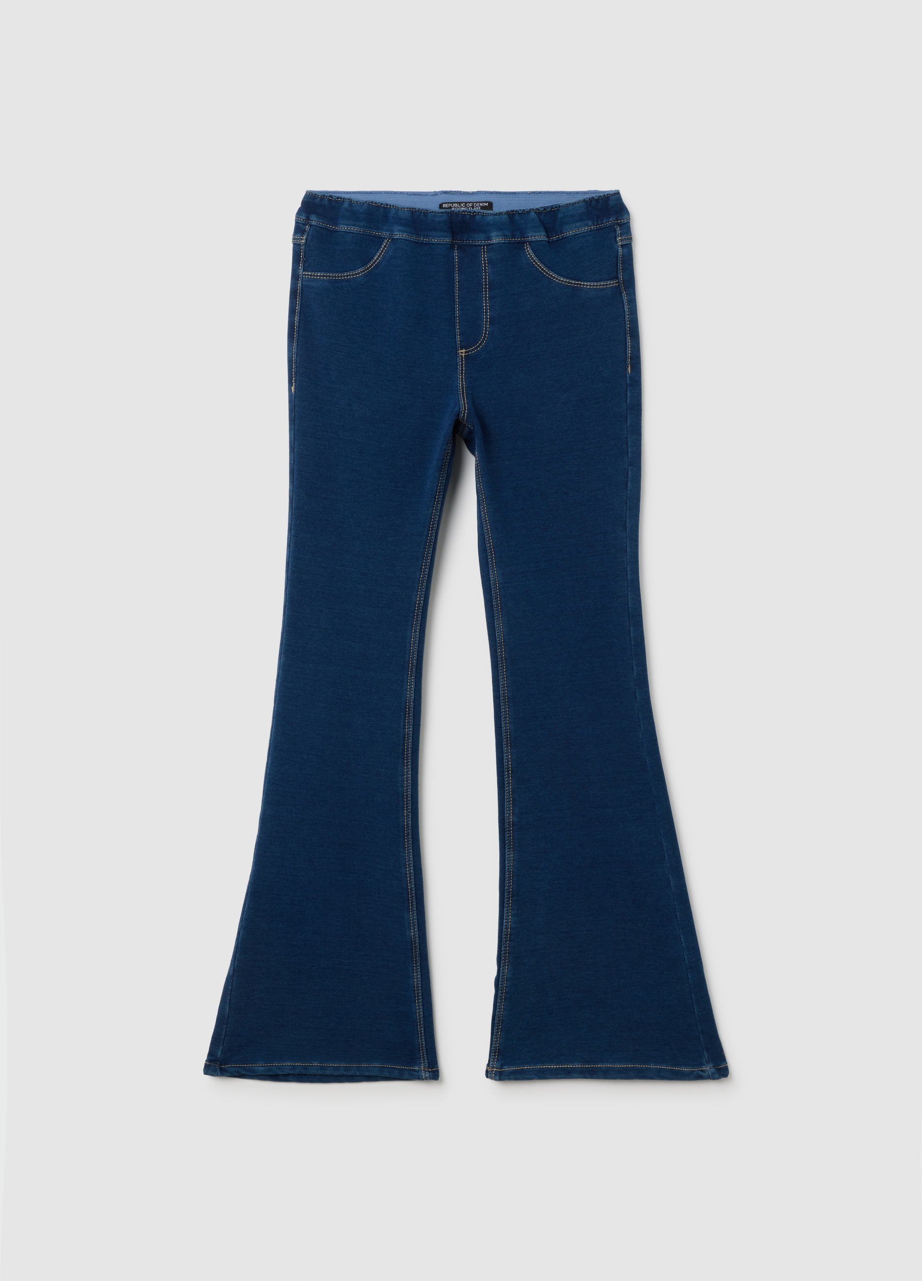 Jeggings Flare Da Ragazza In Cotone Denim Blu, Niña, Blu Bluette, Talla: 13-14