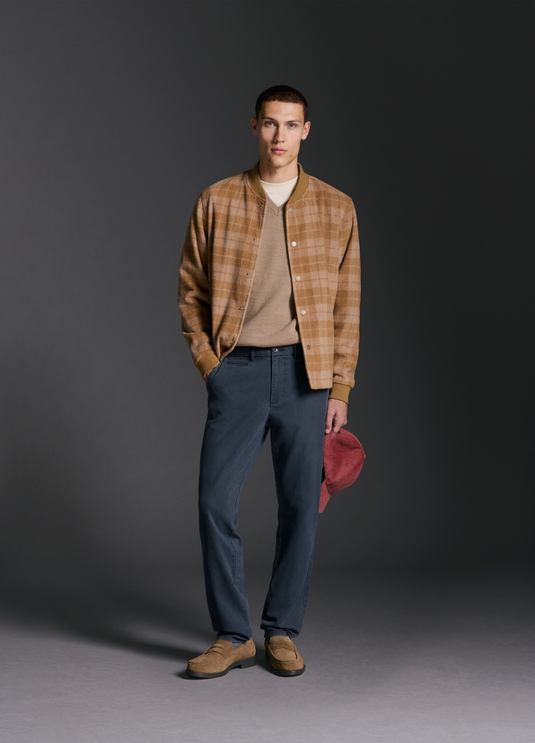 PIOMBO, Giubbotto Bomber A Quadri Marrone Regular Fit, Uomo, Marrone, Taglia: XL