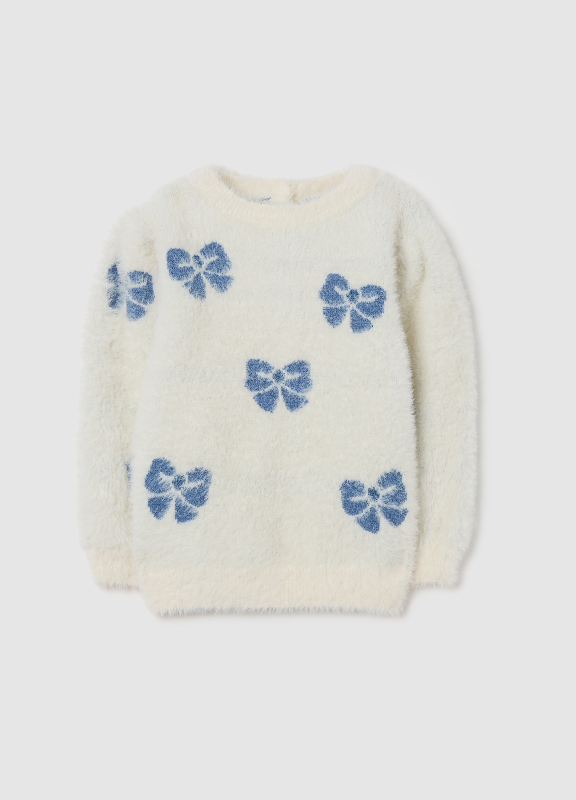 FAGOTTINO, Maglione Da Bimba Bianco Regular Fit Con Stampe, Bambina, Multicolor, Taglia: 18-24