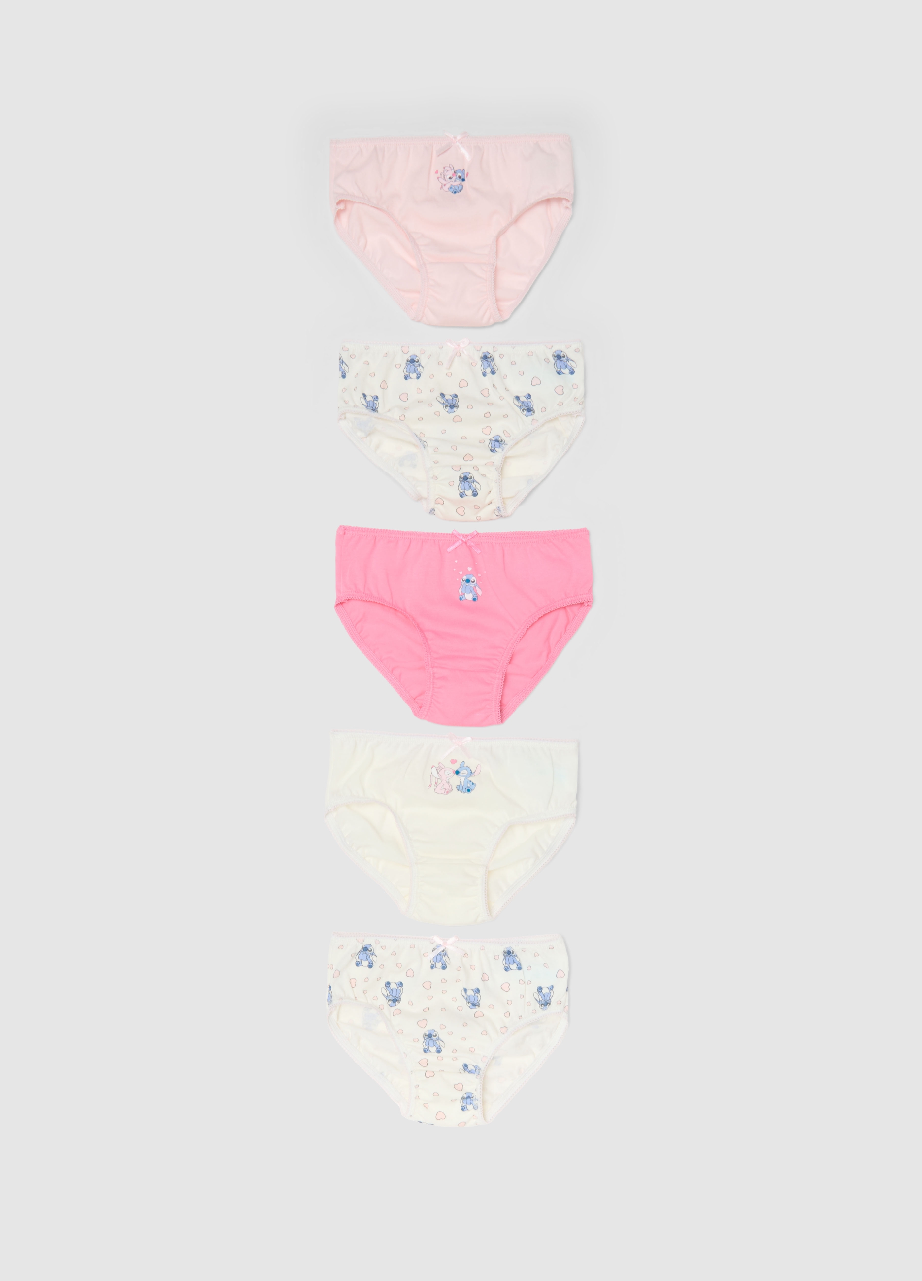 FAGOTTINO, Multipack De Braguitas Multicolor De Algodón Puro Regular Fit Para Bebés, Niña, Pink/White, Talla: 18-24