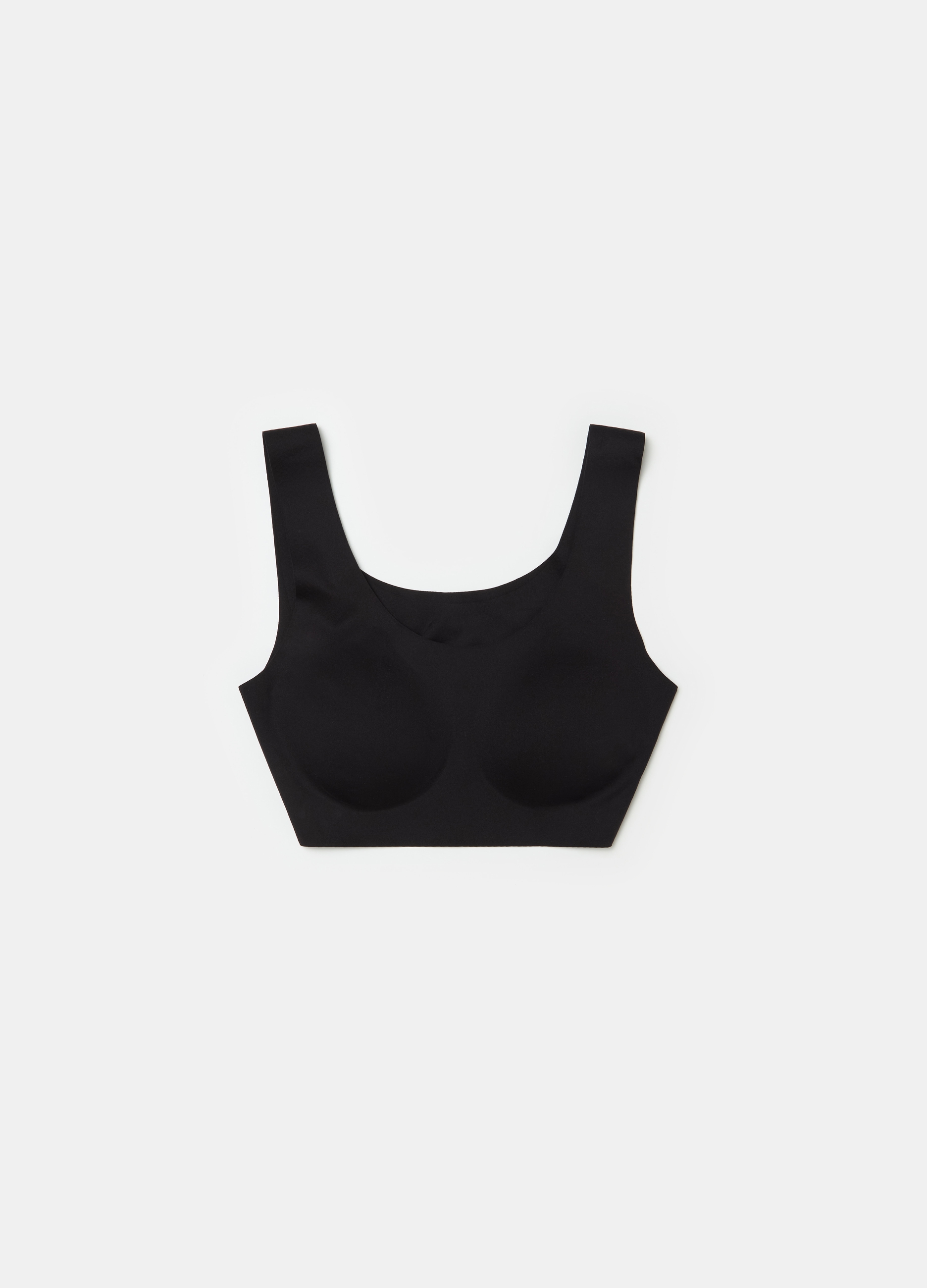 OVS, Reggiseno Brassiere In Tessuto Elasticizzato Nero, Donna, Nero, Taglia: S