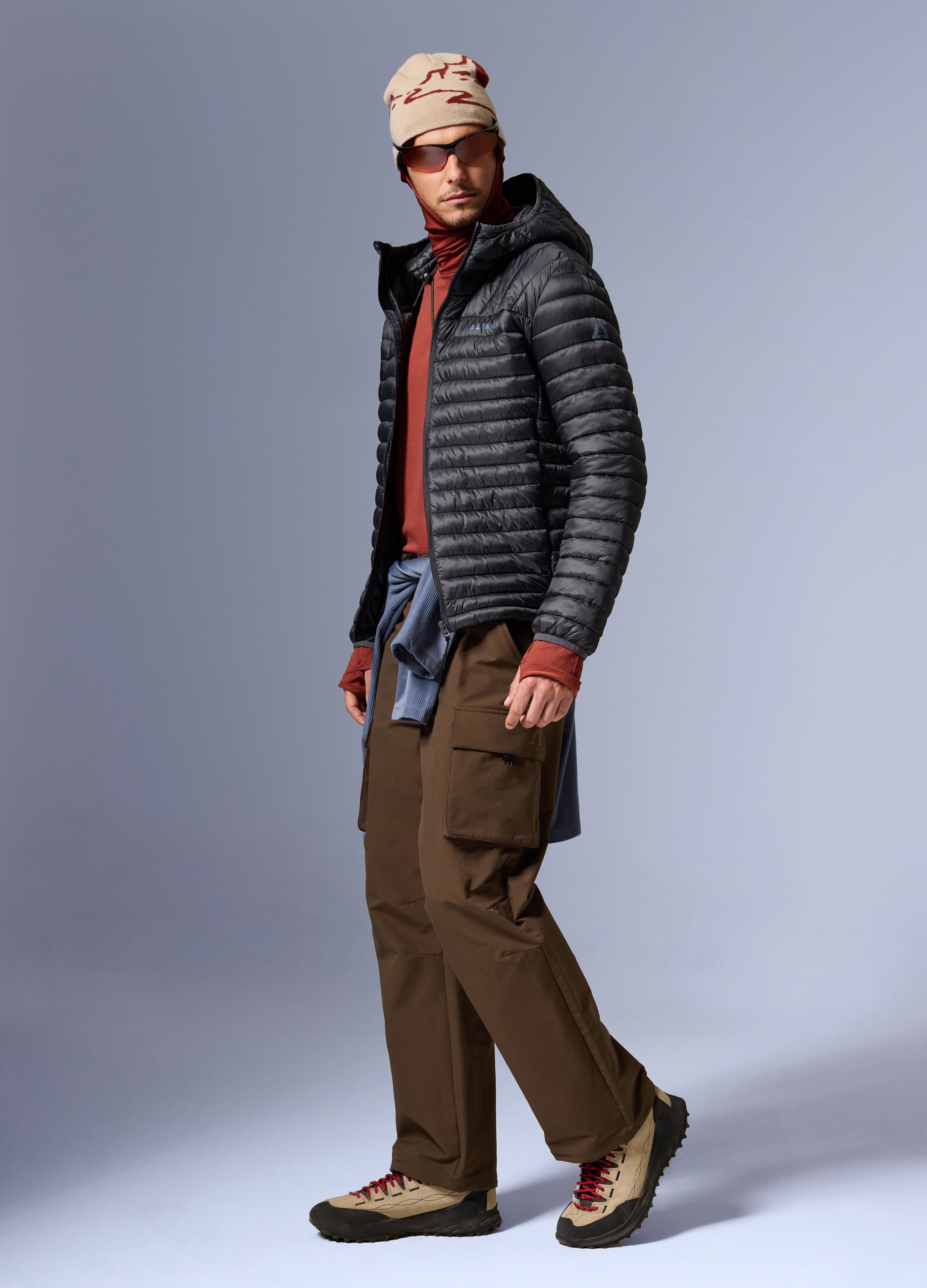 Pantalones Cargo Altavia Con Deborah Compagnoni, Hombre, Marrón barro, Talla: M