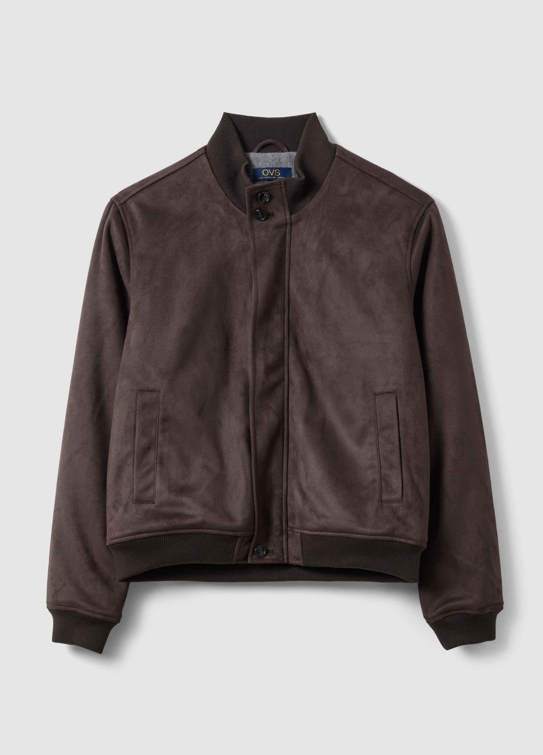 OVS, Giubbotto Marrone Regular Fit Con Zip, Uomo, Marrone, Taglia: XXL