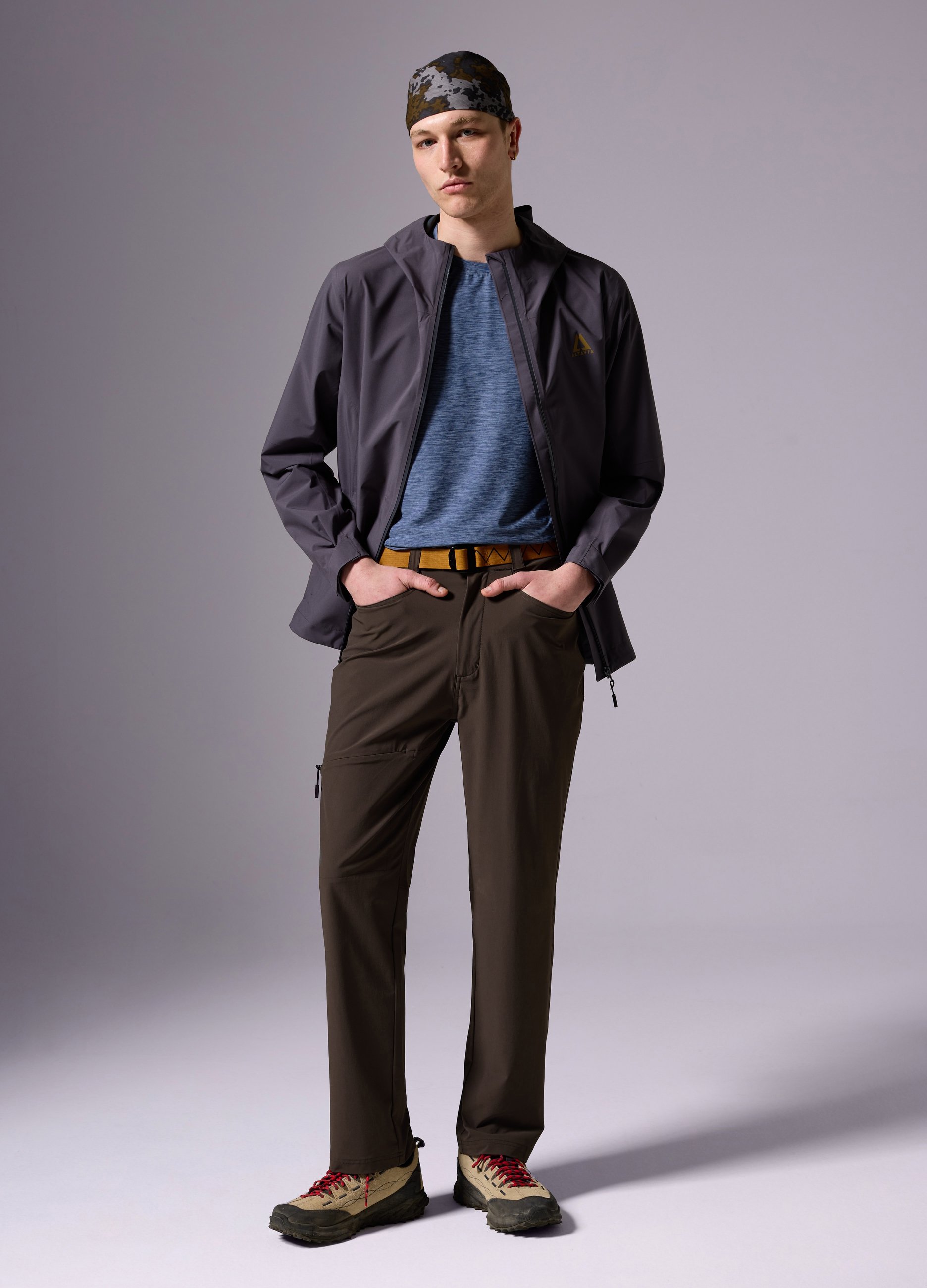 ALTAVIA, Giacca Guscio Antipioggia Altavia With Deborah Compagnoni, Uomo, Grigio, Taglia: S