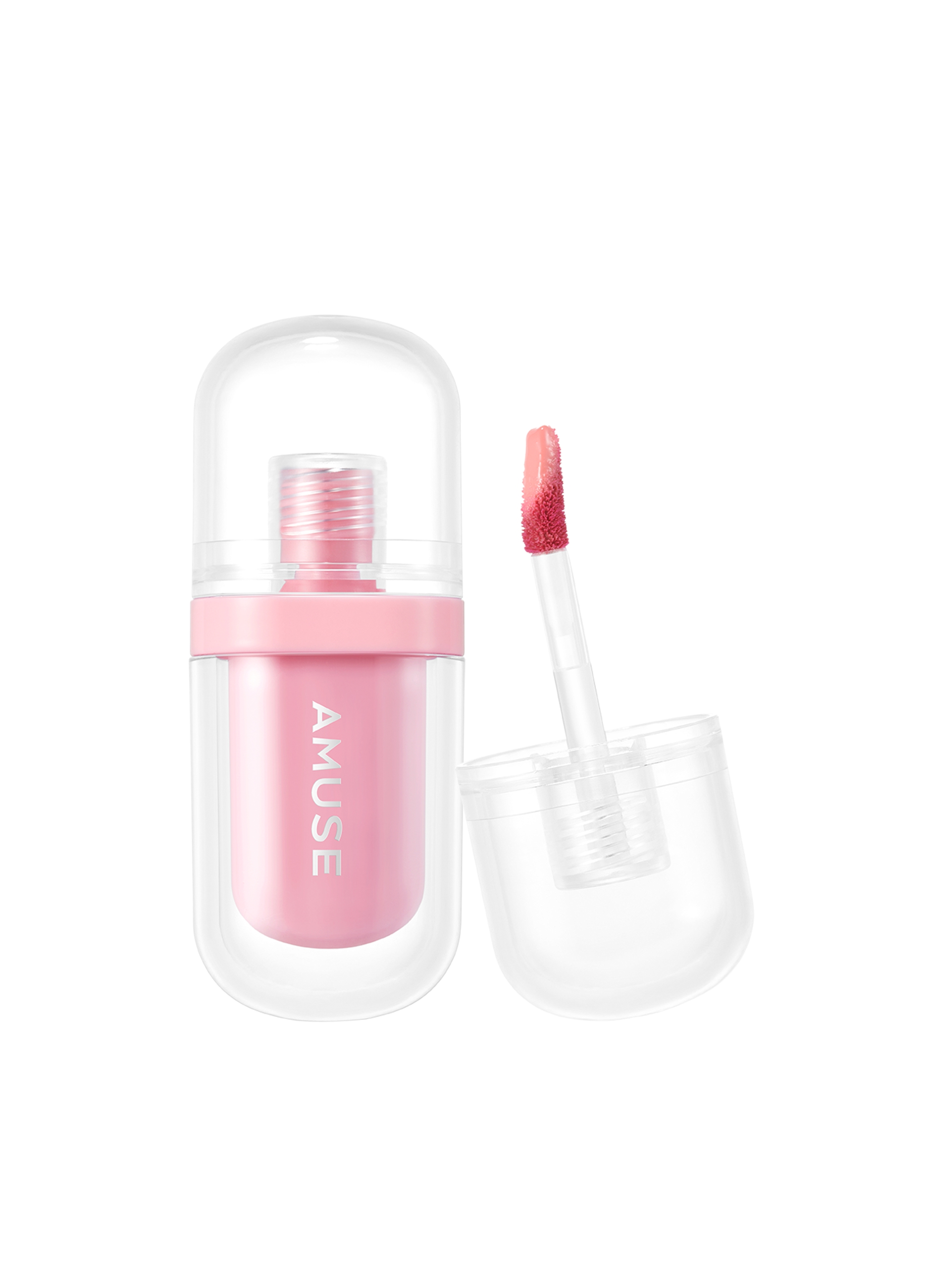 AMUSE, Tinta Labbra Dal Fantastico Effetto Glossy. Colore Vibrante E Labbra Idratate Per 12 Ore - Make-up Coreano, Donna, Rosa, Taglia: FASUL