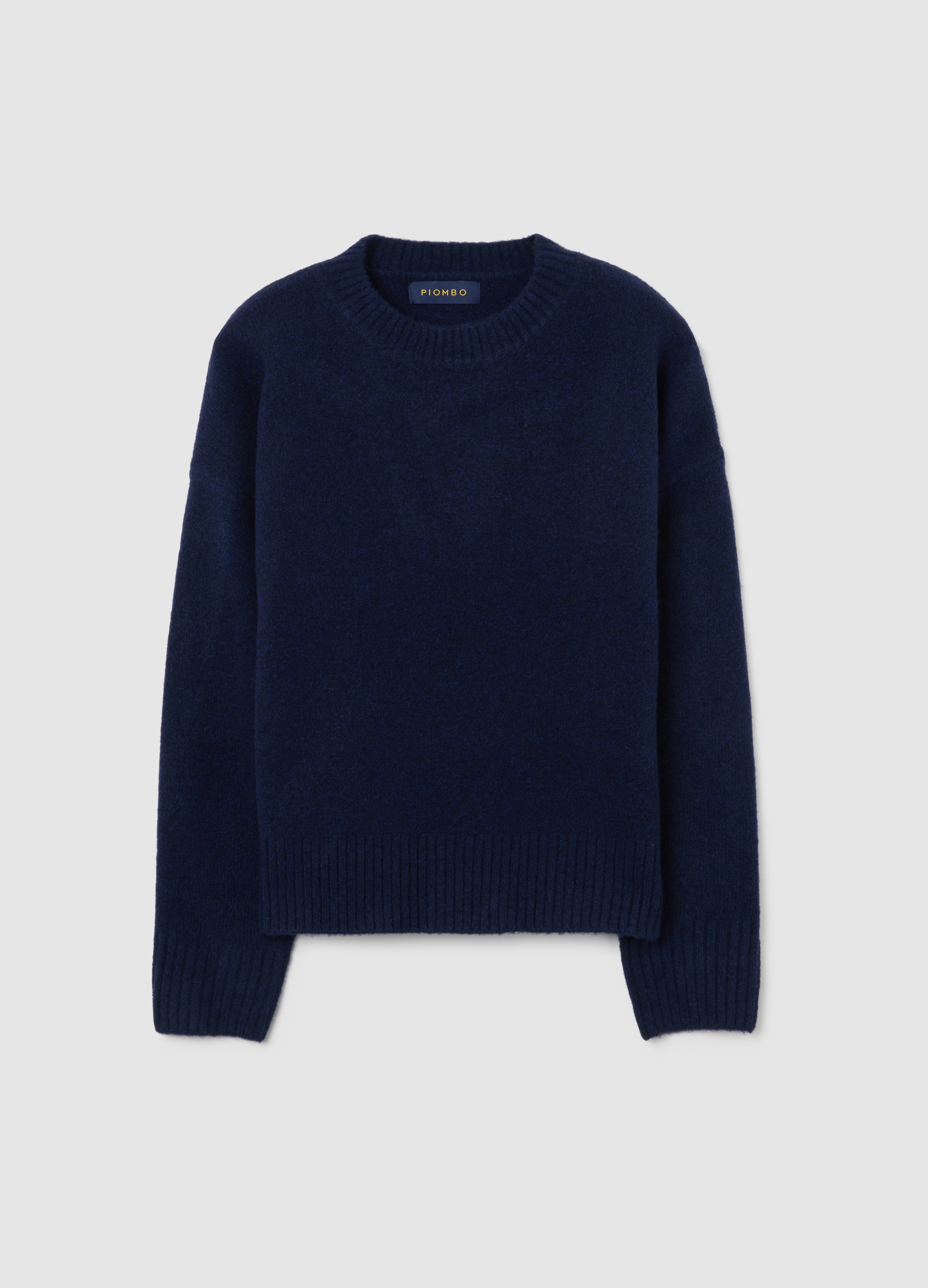 PIOMBO, Pullover Blu Regular Fit Con Scollo Rotondo, Mujer, Azul marino, Talla: 38