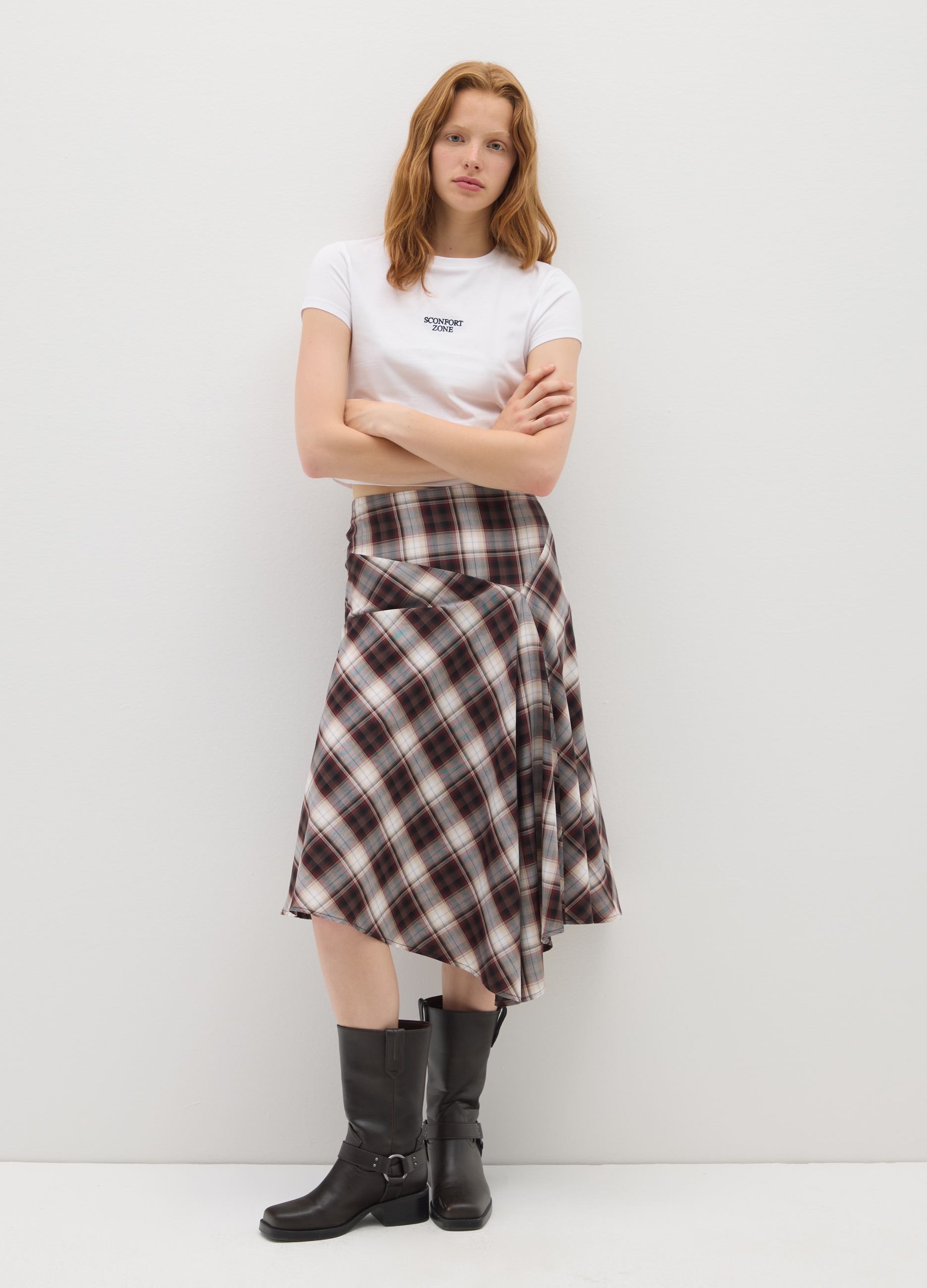 OVS, T-shirt In Puro Cotone Bianca Crop Fitted, Donna, Bianco, Taglia: XS