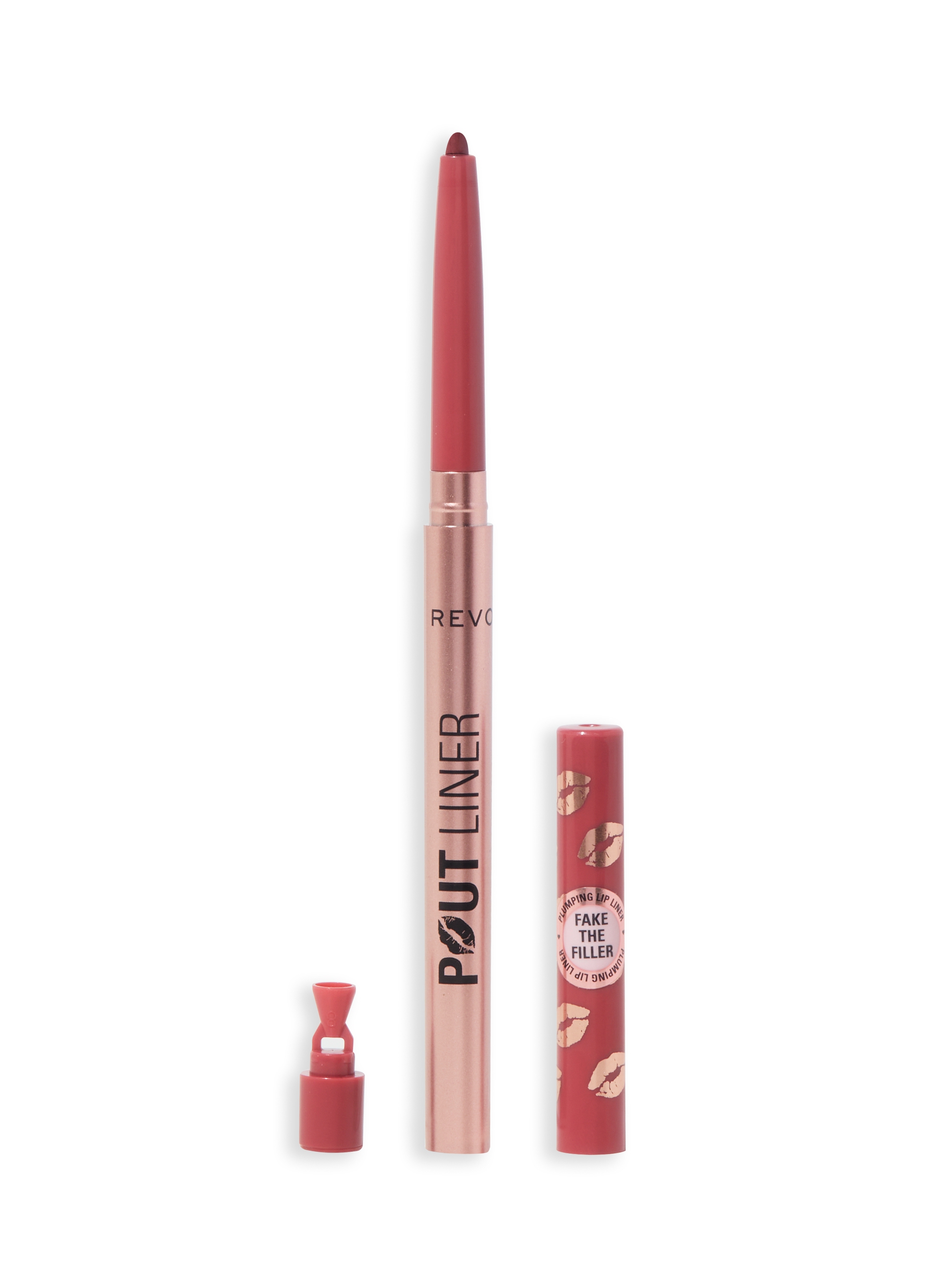 REVOLUTION, Pout Bomb Plumping Matita Labbra Burnt Cherry Red, Donna, Rosso, Taglia: FASUL