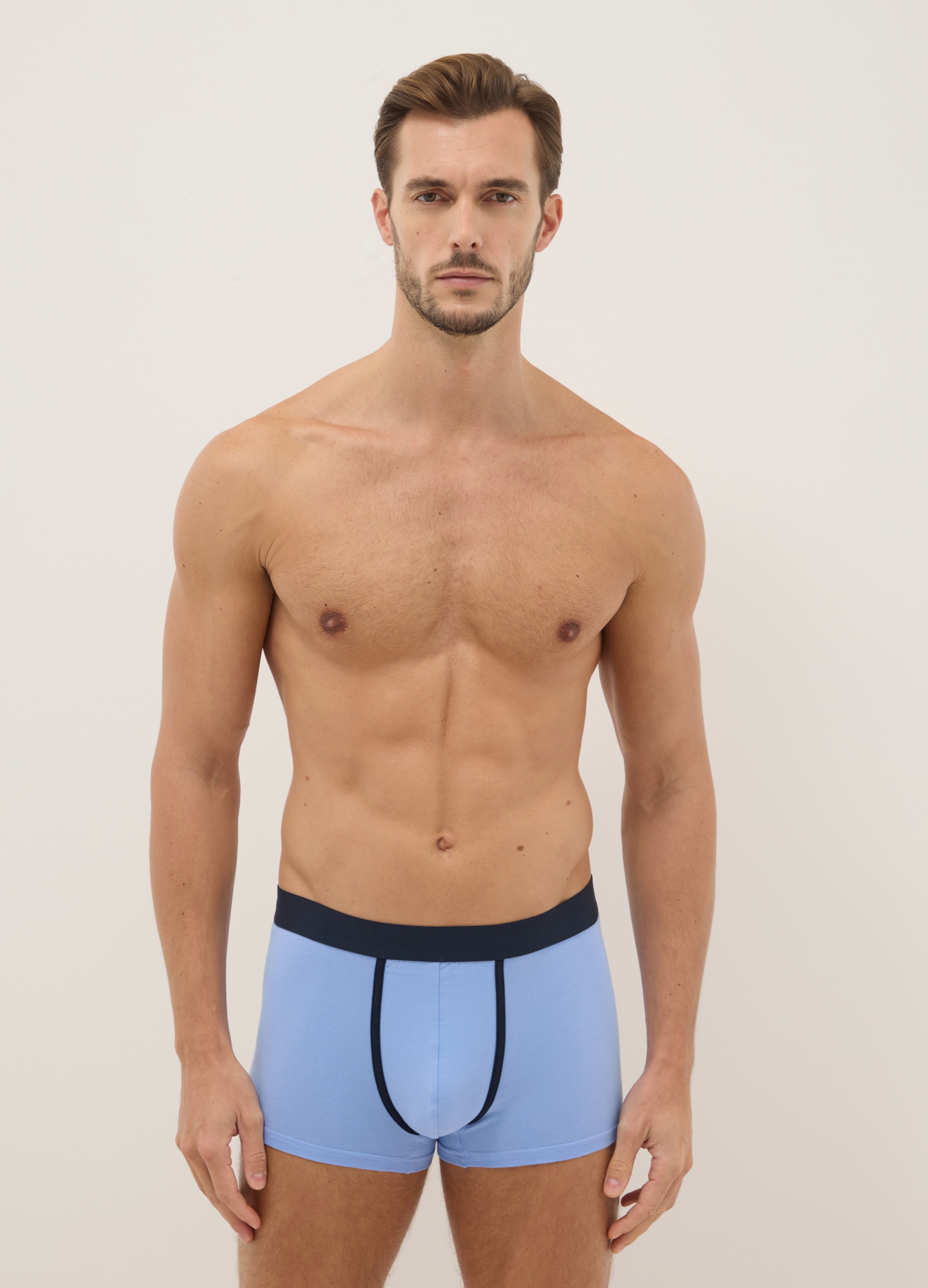 OVS, Tripack Boxer In Cotone Elasticizzato Multicolor Regular Fit, Uomo, Multicolor, Taglia: S