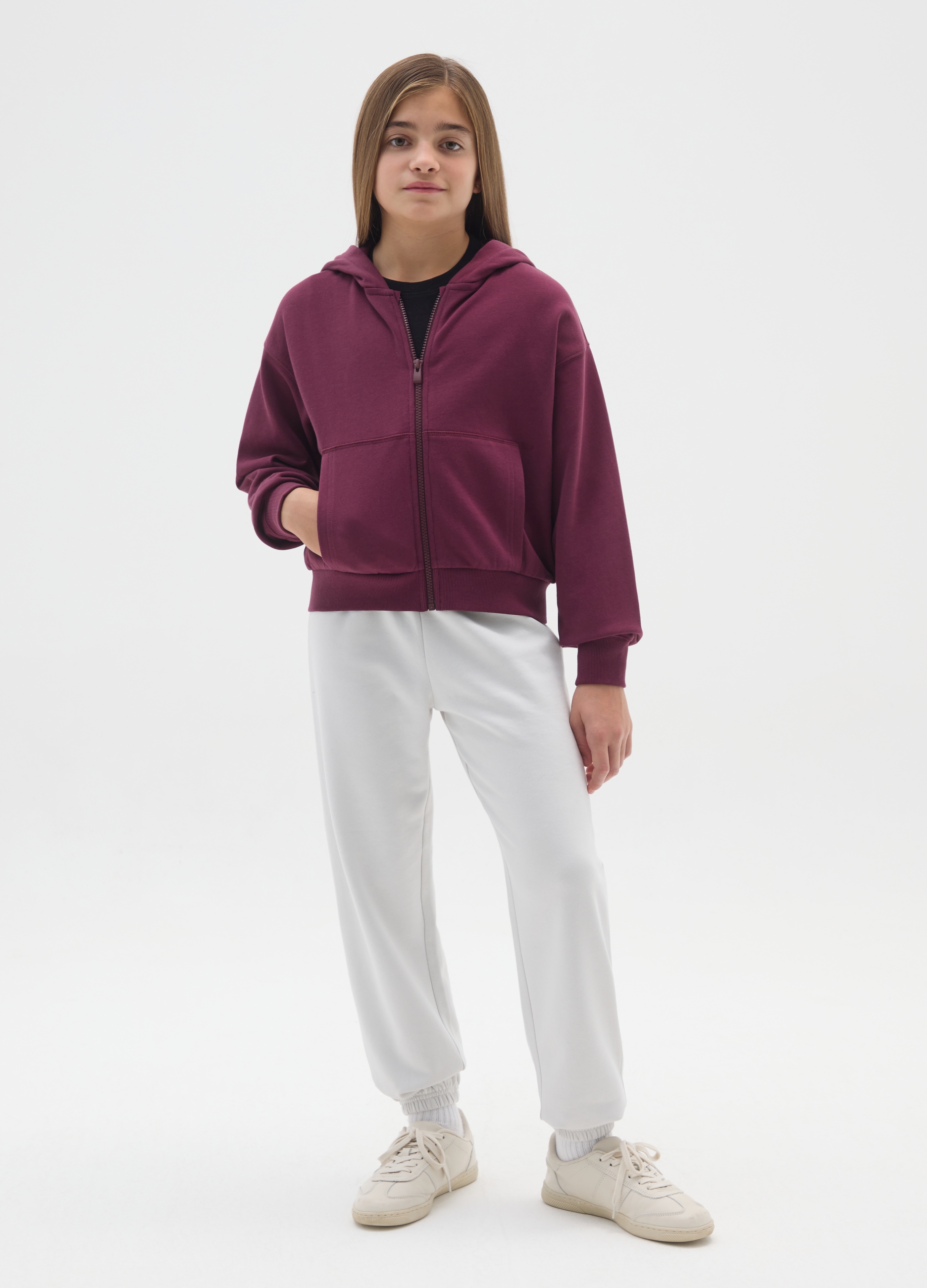 OVS KIDS, Jogger Da Ragazza In Puro Cotone Nero Regular Fit, Bambina, Nero, Taglia: 11-12