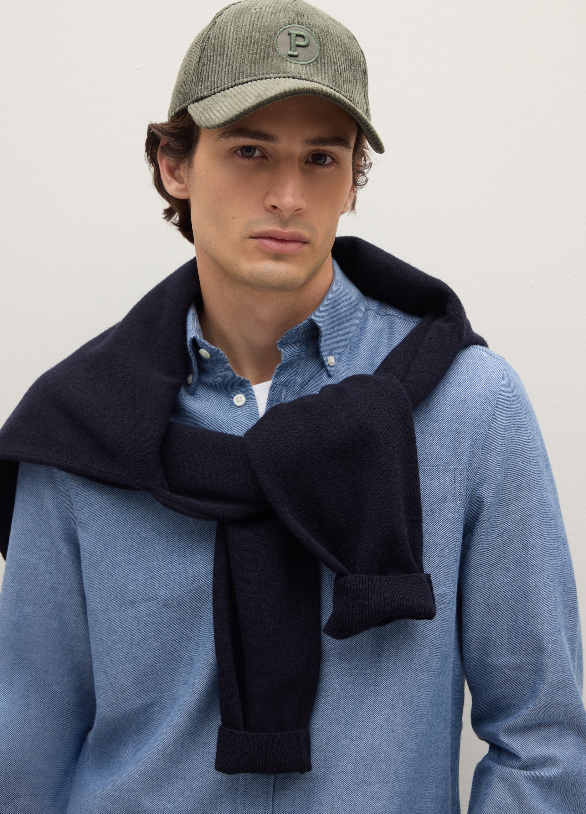 PIOMBO, Cappellino Da Baseball In Puro Cotone Verde, Uomo, Verde, Taglia: ONE SIZE