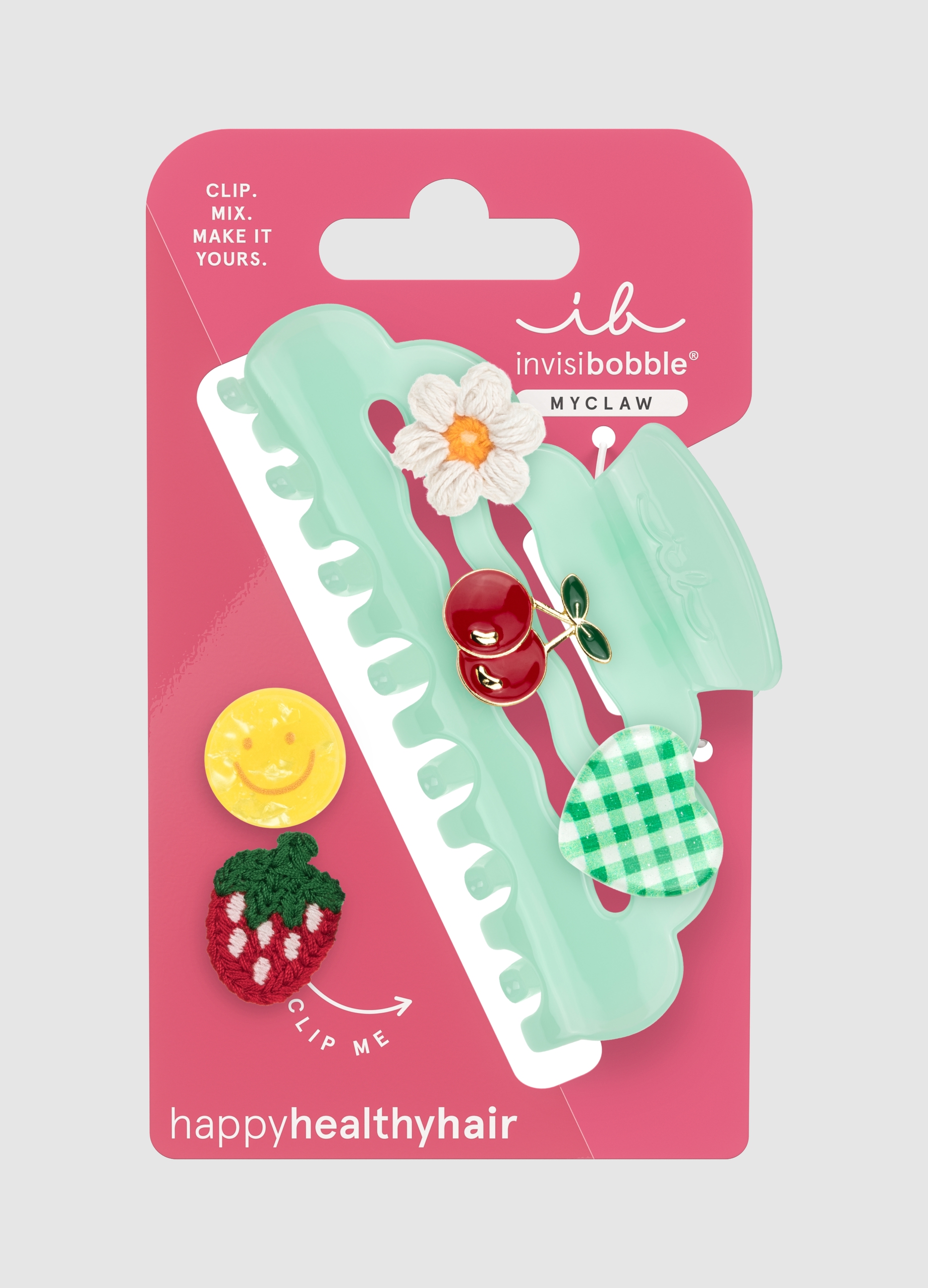 INVISIBOBBLE, Ib Myclaw L Picnic Pop 6 Pezzi, Donna, Verde, Taglia: FASUL