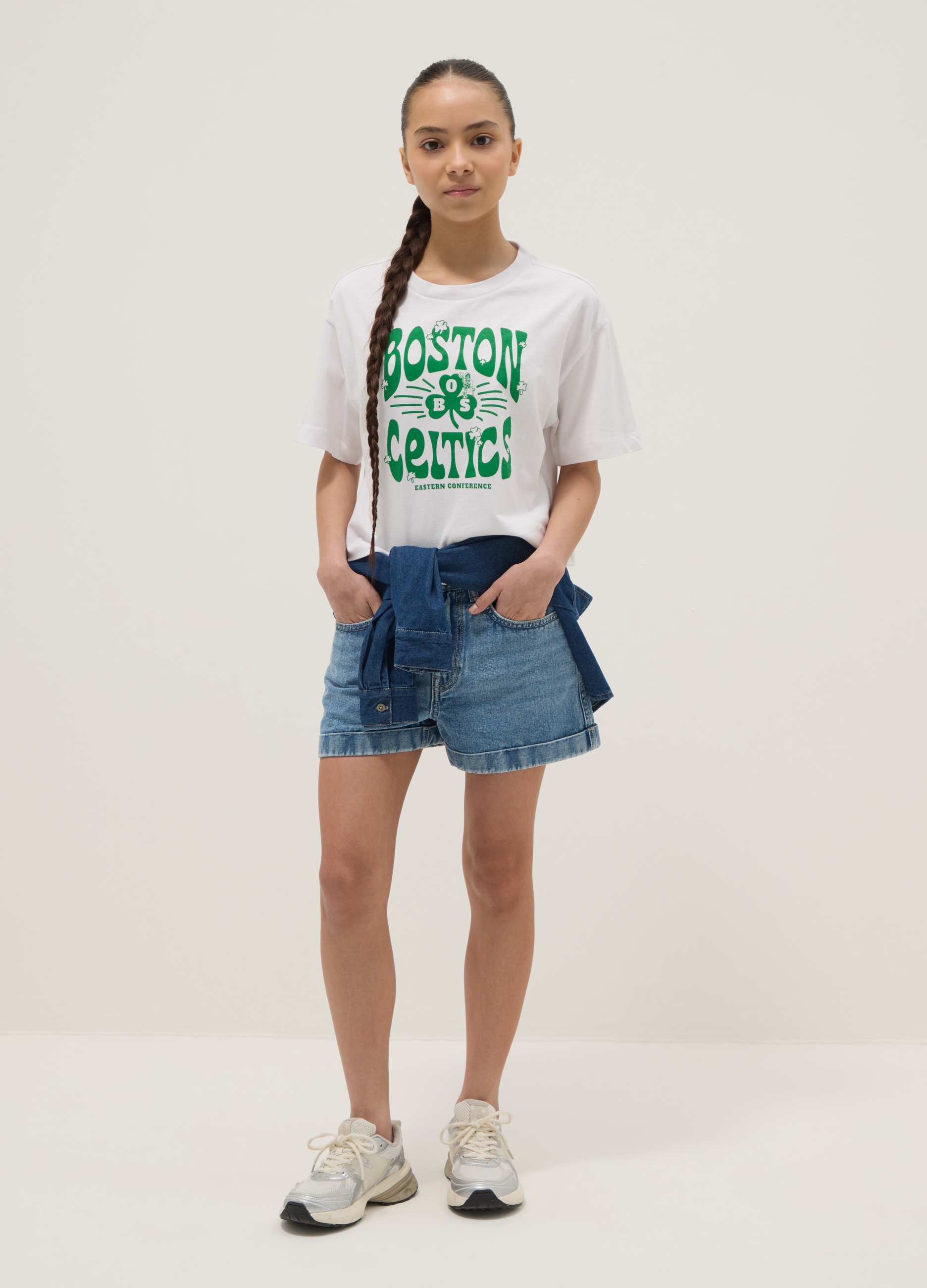 REPUBLIC OF DENIM, Short Vaquero Azul 100% Algodón Para Niña, Corte Regular, Niña, Azul vaquero, Talla: 14-15