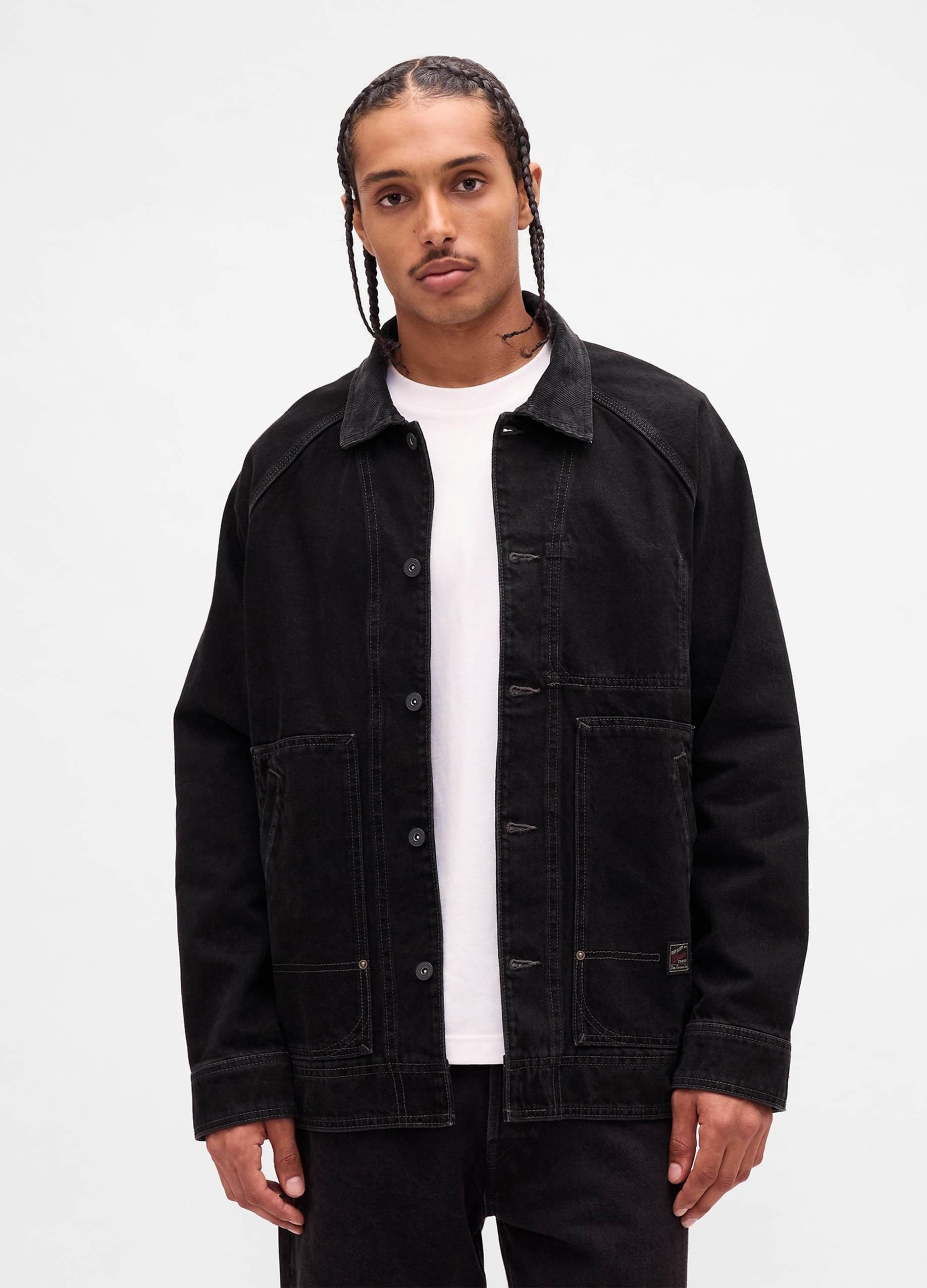 GAP, Giacca In Cotone, Uomo, Nero, Taglia: XS