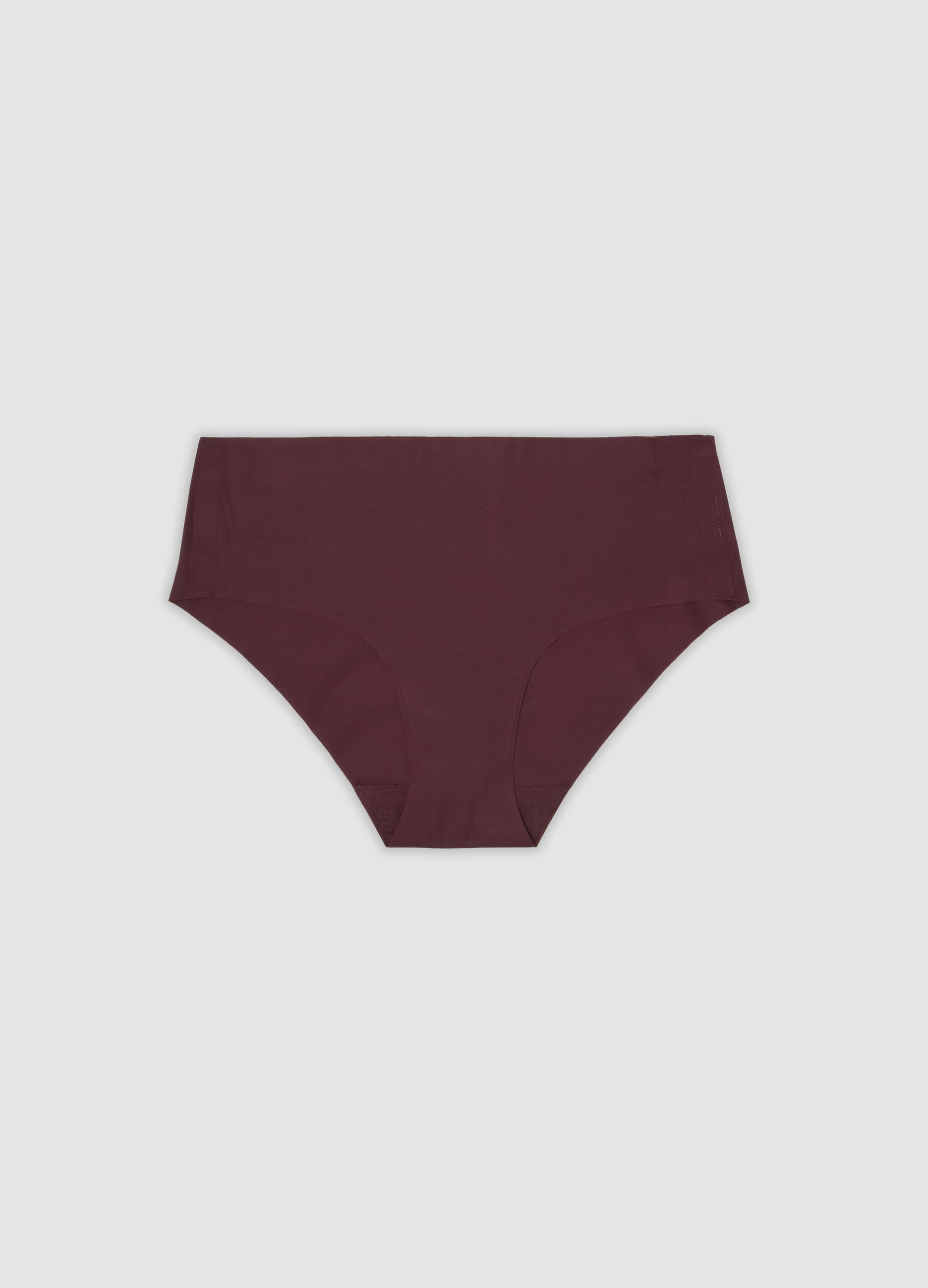 OVS, Slip Hipster Viola In Microfibra Elasticizzata Con Vita Regular, Donna, Viola, Taglia: 4