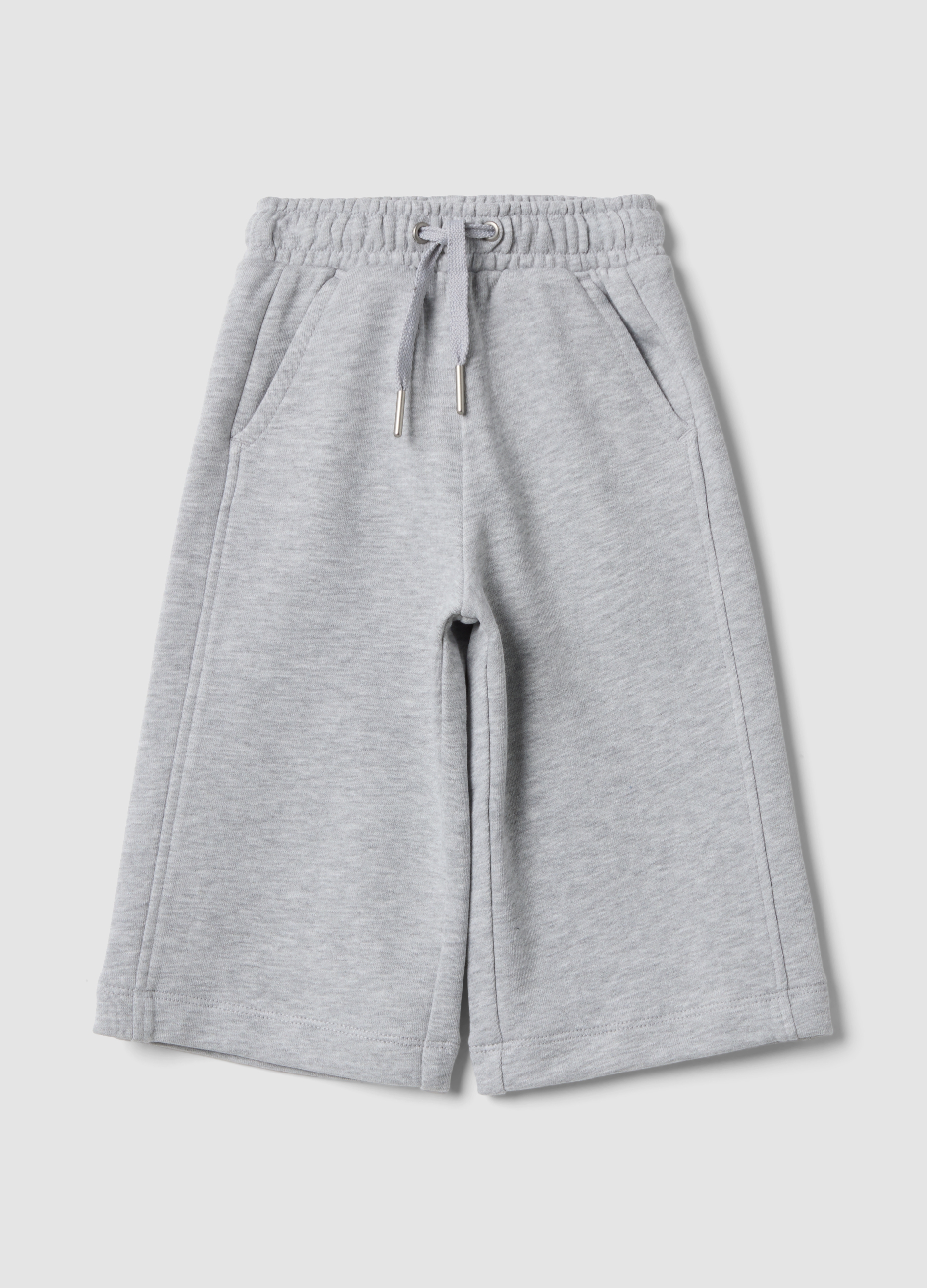 FAGOTTINO, Pantaloni Culotte Grigi In Cotone Organico, Bambina, Grigio, Taglia: 18-24