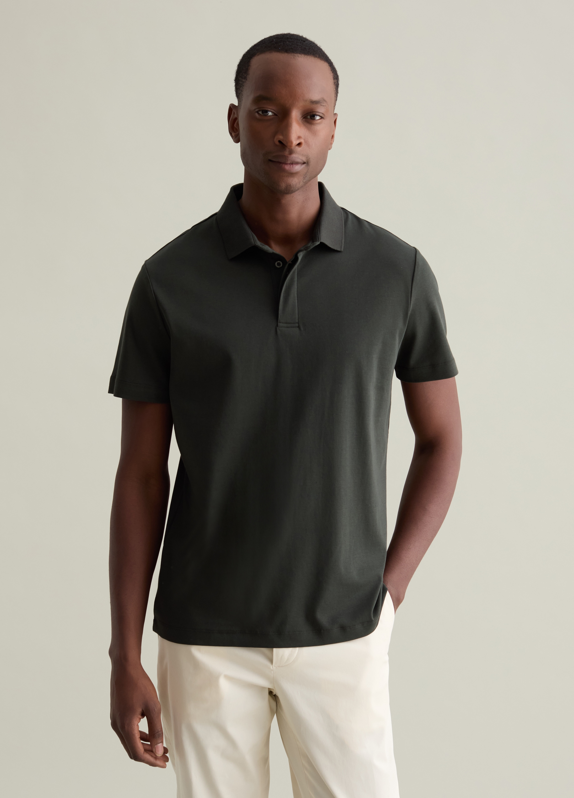 PIOMBO, Polo In Cotone, Uomo, Verde, Taglia: S