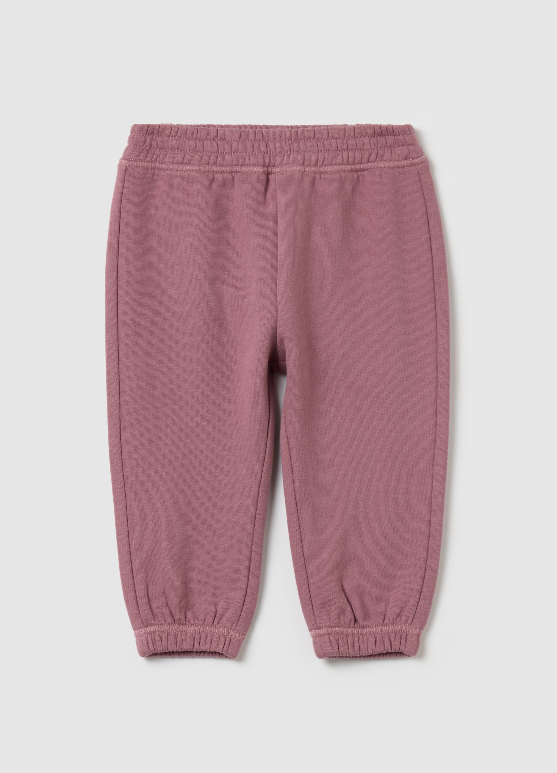 FAGOTTINO, Joggers De Algodón Con Ribetes Elásticos, Niña, Rosa en polvo, Talla: 24-30