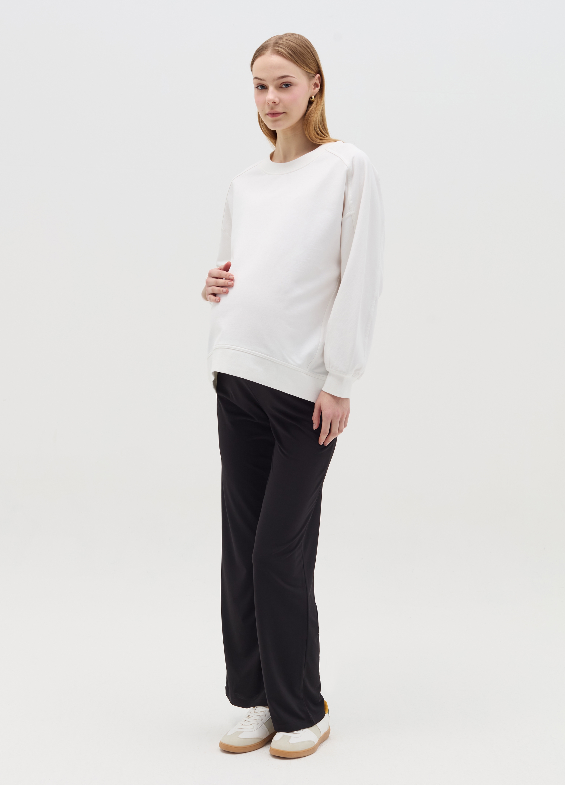 OVS, Sudadera Premamá Color Liso, Mujer, Blanco óptico, Talla: 34