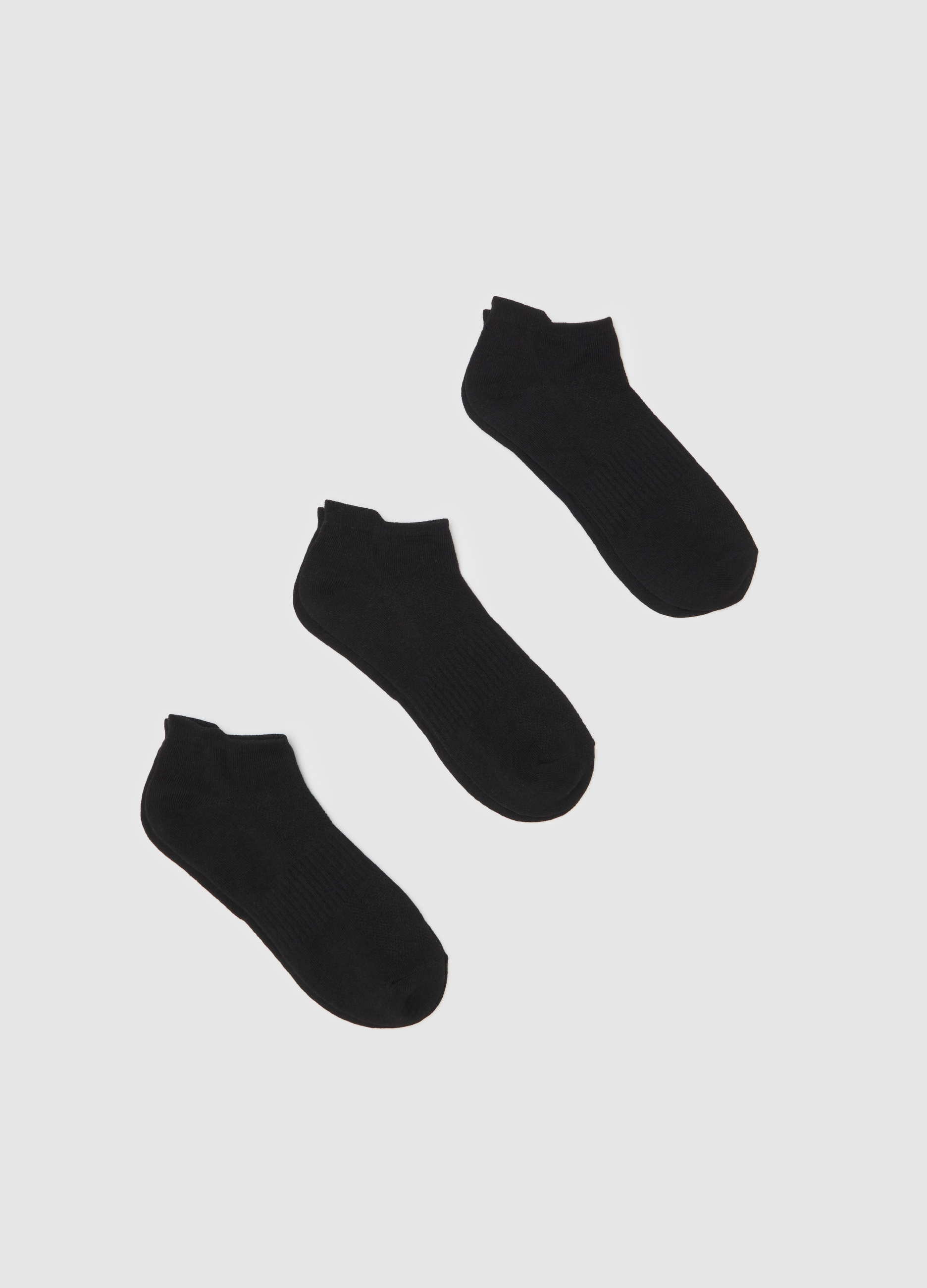 OVS , Tripack Calze Corte Stretch, Uomo, Bianco, Taglia: 38-42