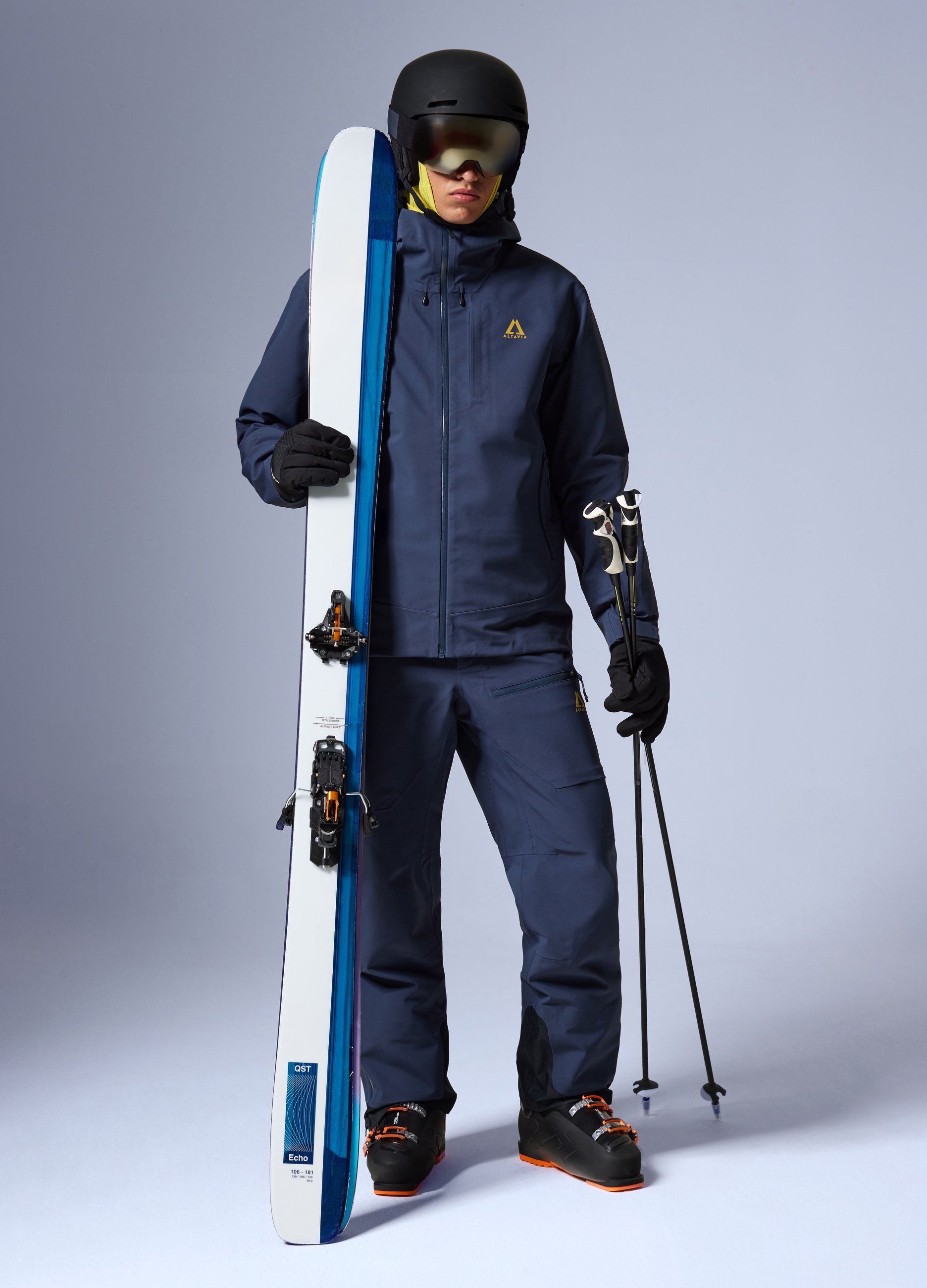 Pantalones De Carcasa Altavia Con Deborah Compagnoni, Unisex, Azul oscuro, Talla: M