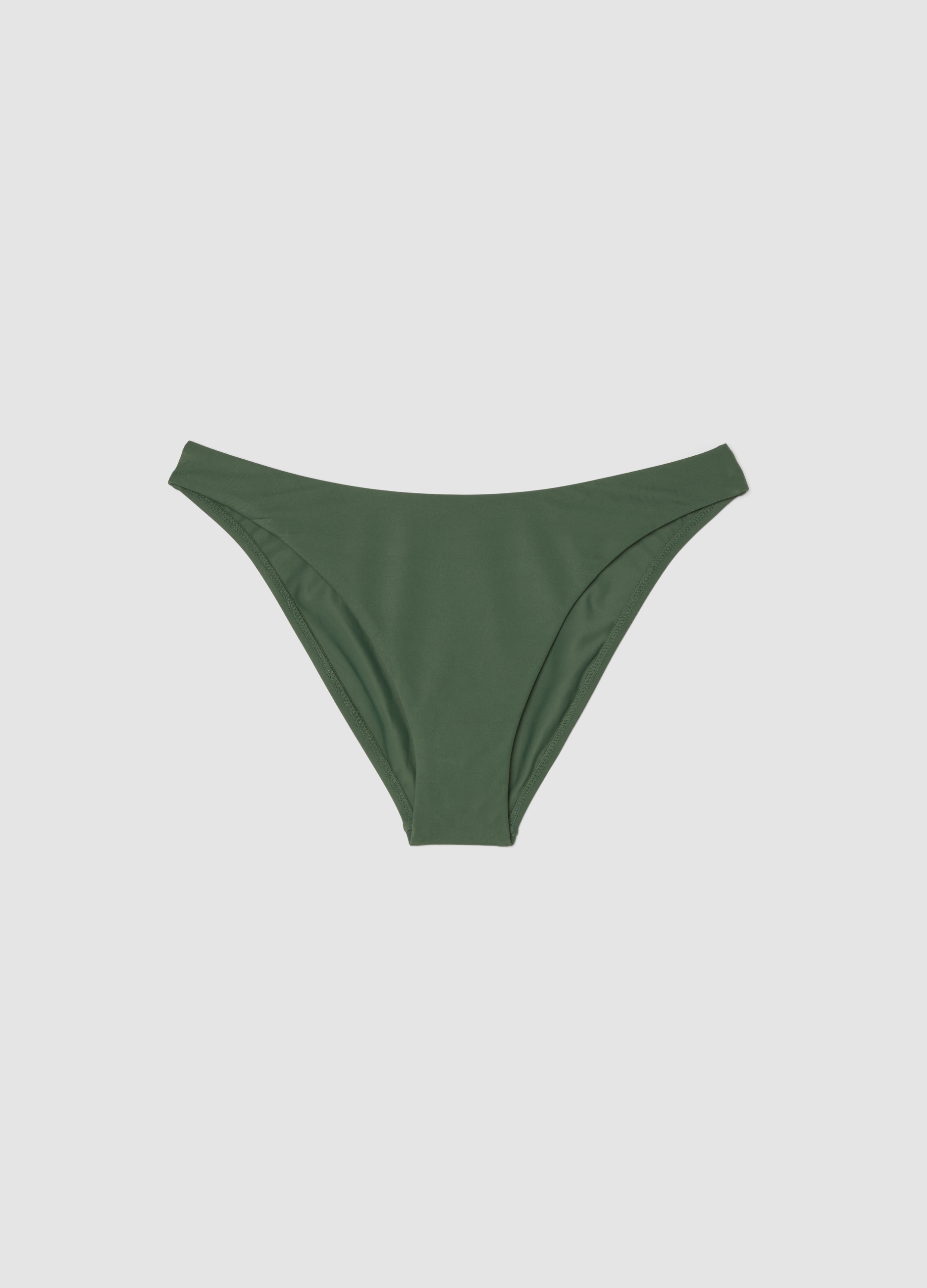 Braguita De Bikini Verde Elástica, Mujer, Verde oscuro, Talla: 5