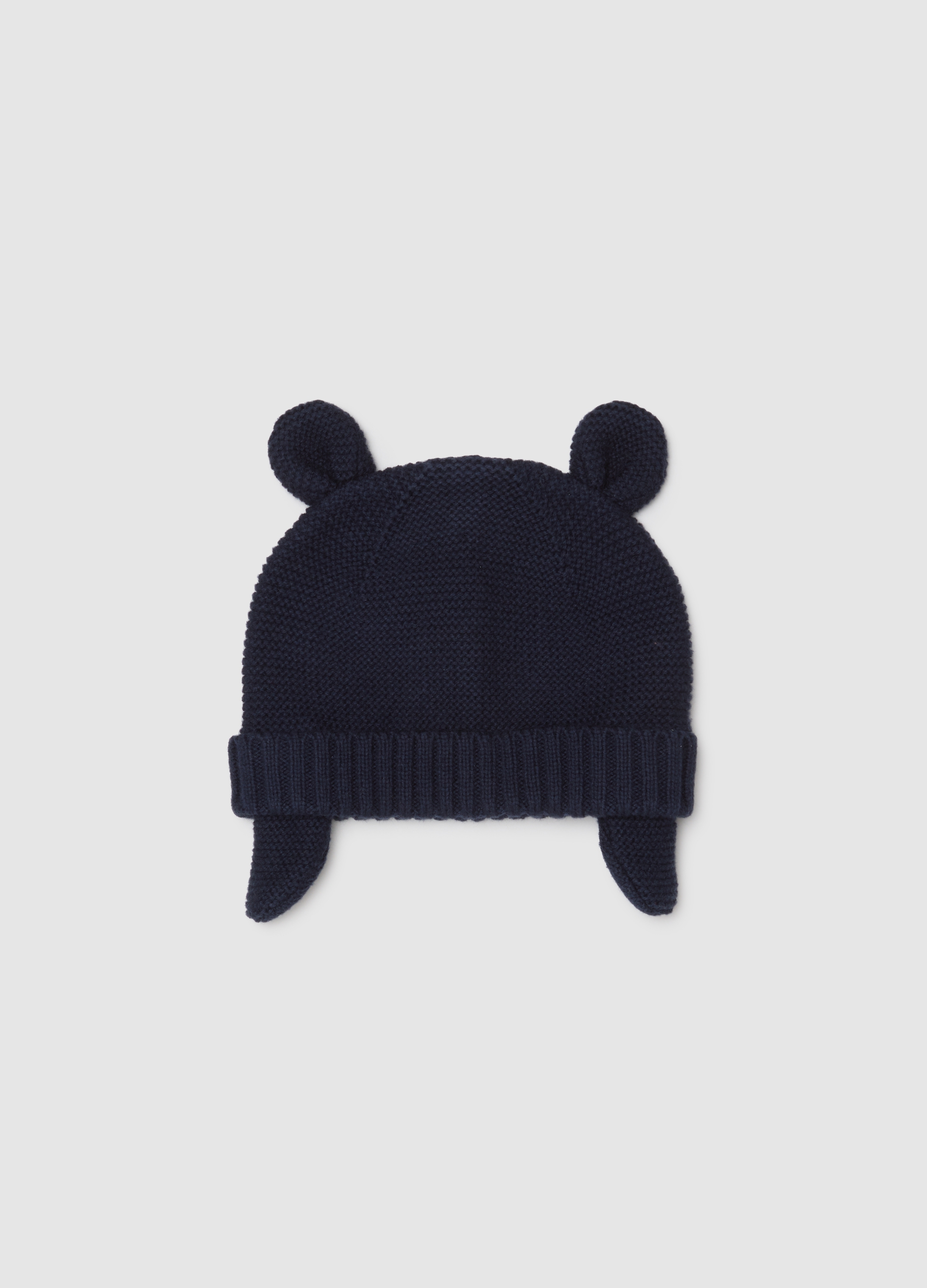 Gorro De Bebé En Algodón Azul Puro, Unisex, Azul oscuro, Talla: FASUL