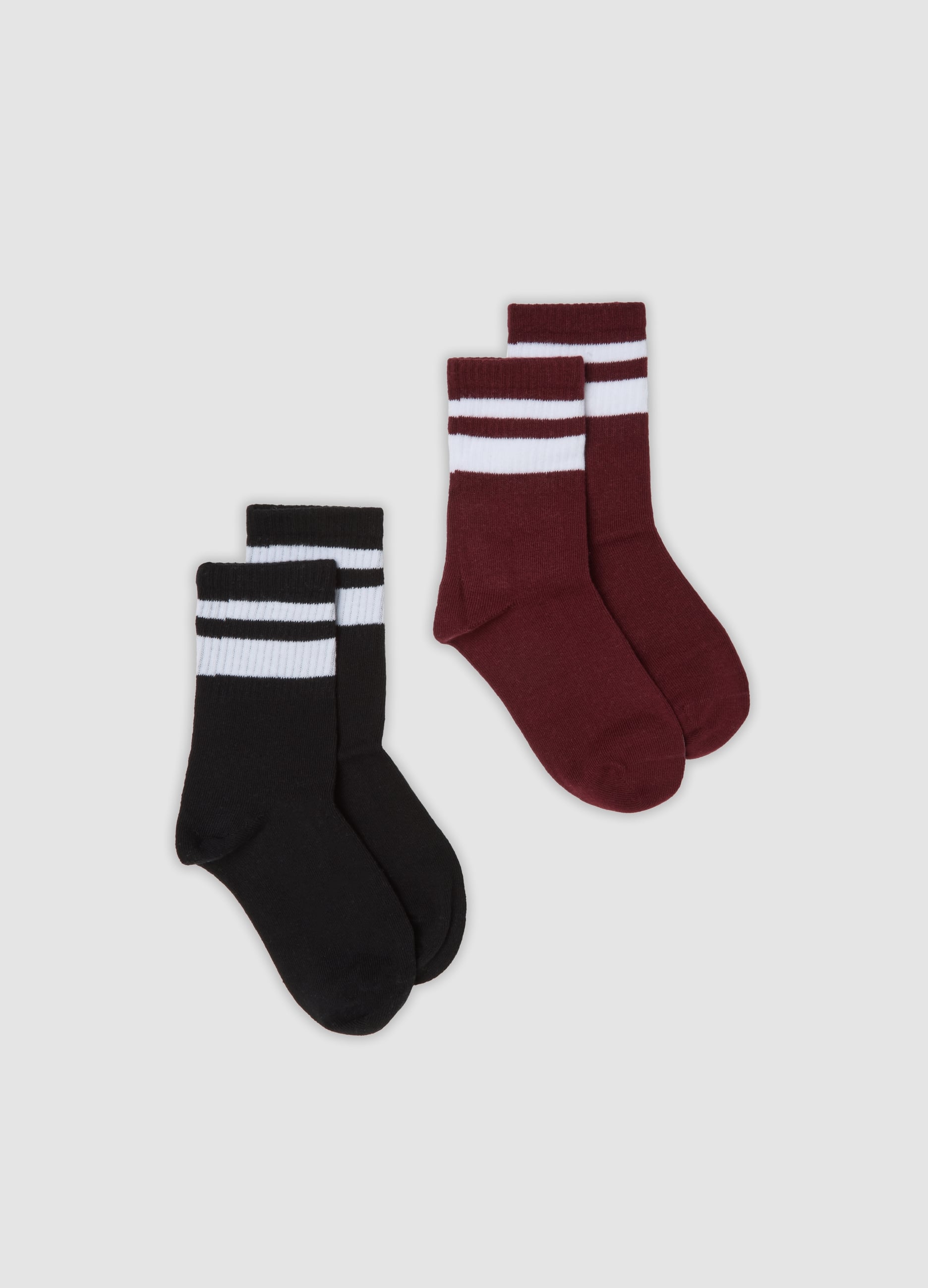 OVS KIDS, Bipack Di Calze Midi Multicolor In Cotone Organico Elasticizzato, Bambina, Multicolor, Taglia: 31/33