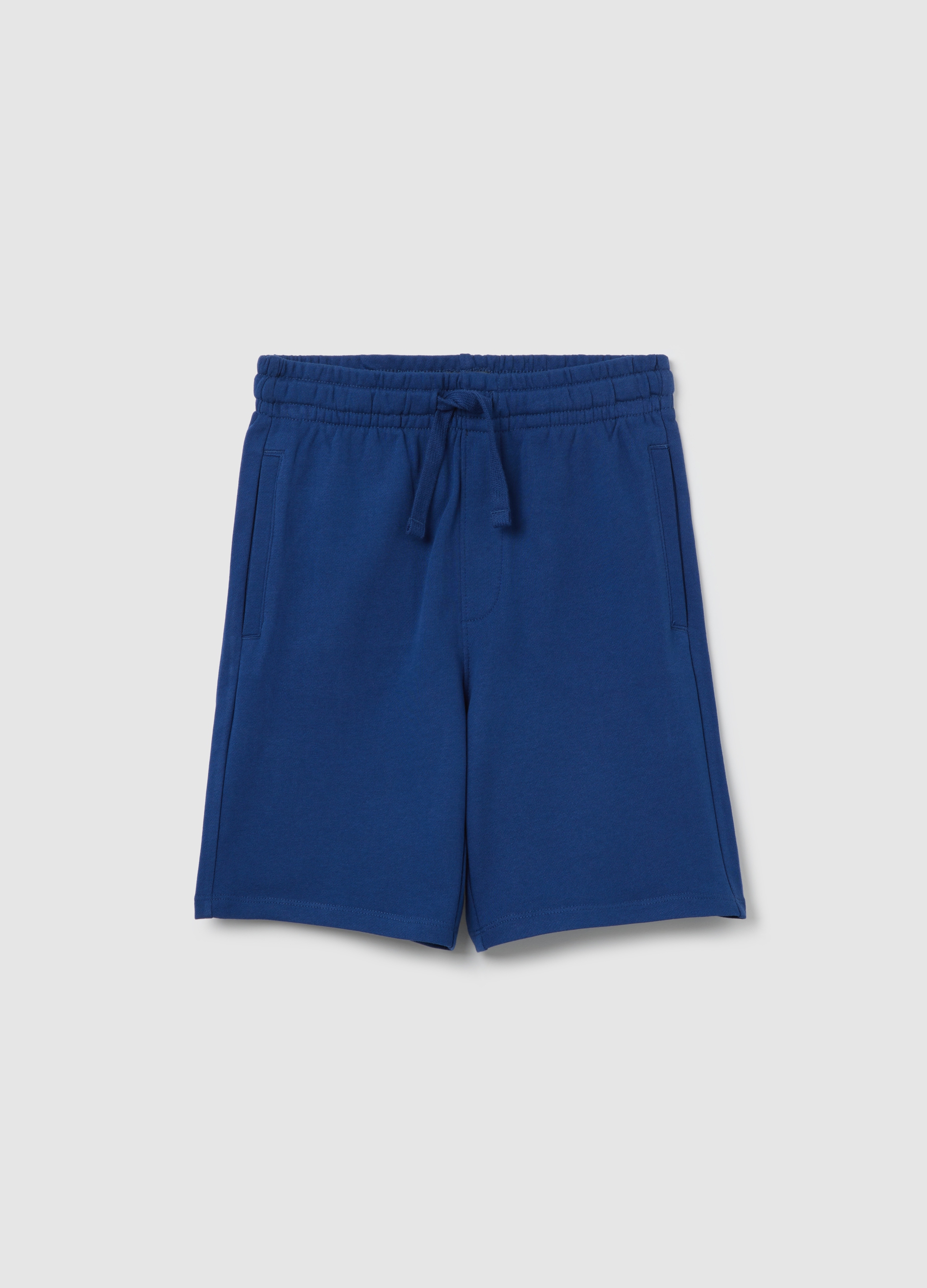 OVS, Pantaloni Corti Blu In Puro Cotone, Bambino, Blu, Taglia: 10-11