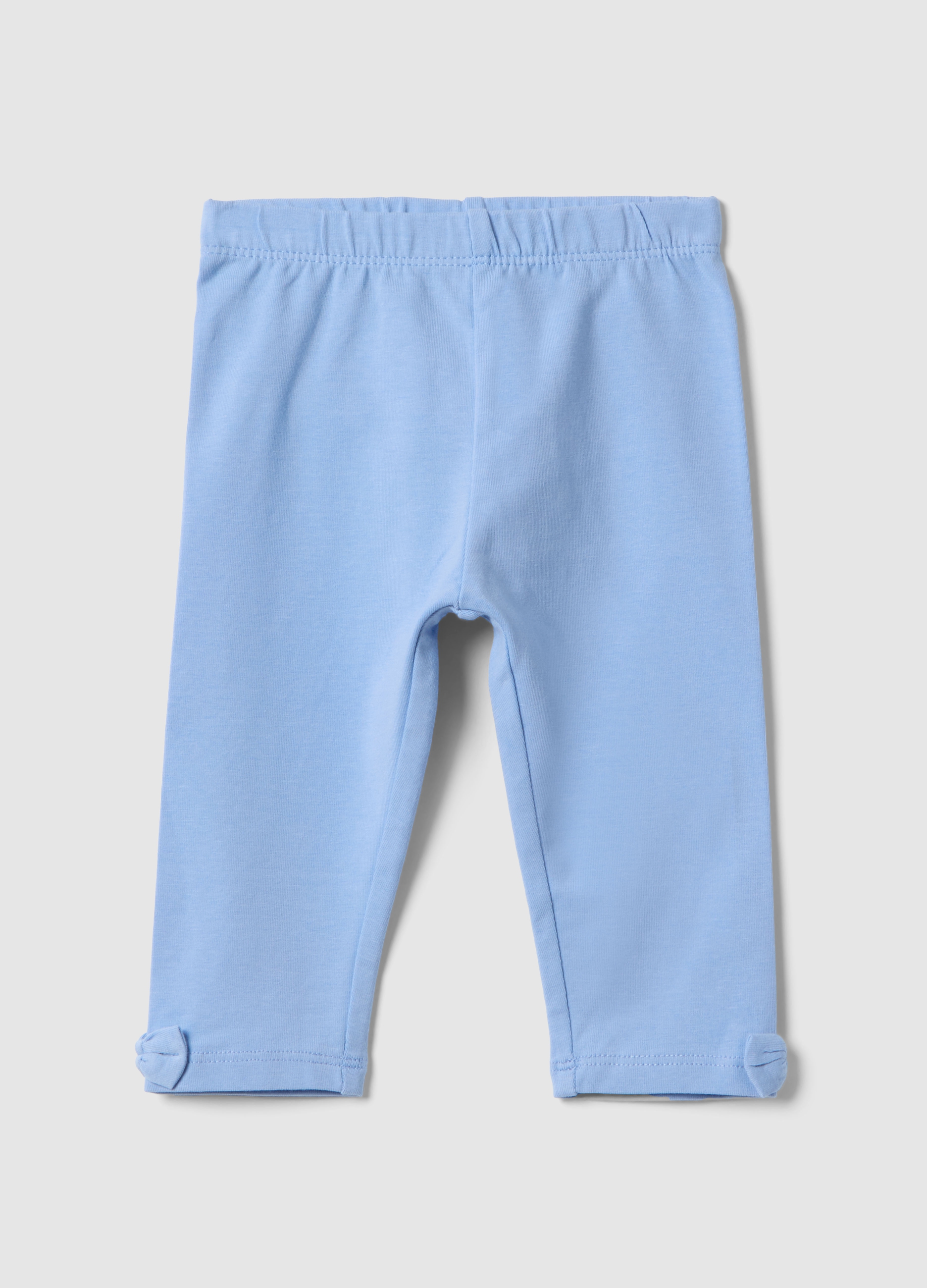 FAGOTTINO, Leggings Azules Ajustados Para Niña En Algodón Elástico, Niña, Azul claro, Talla: 18-24