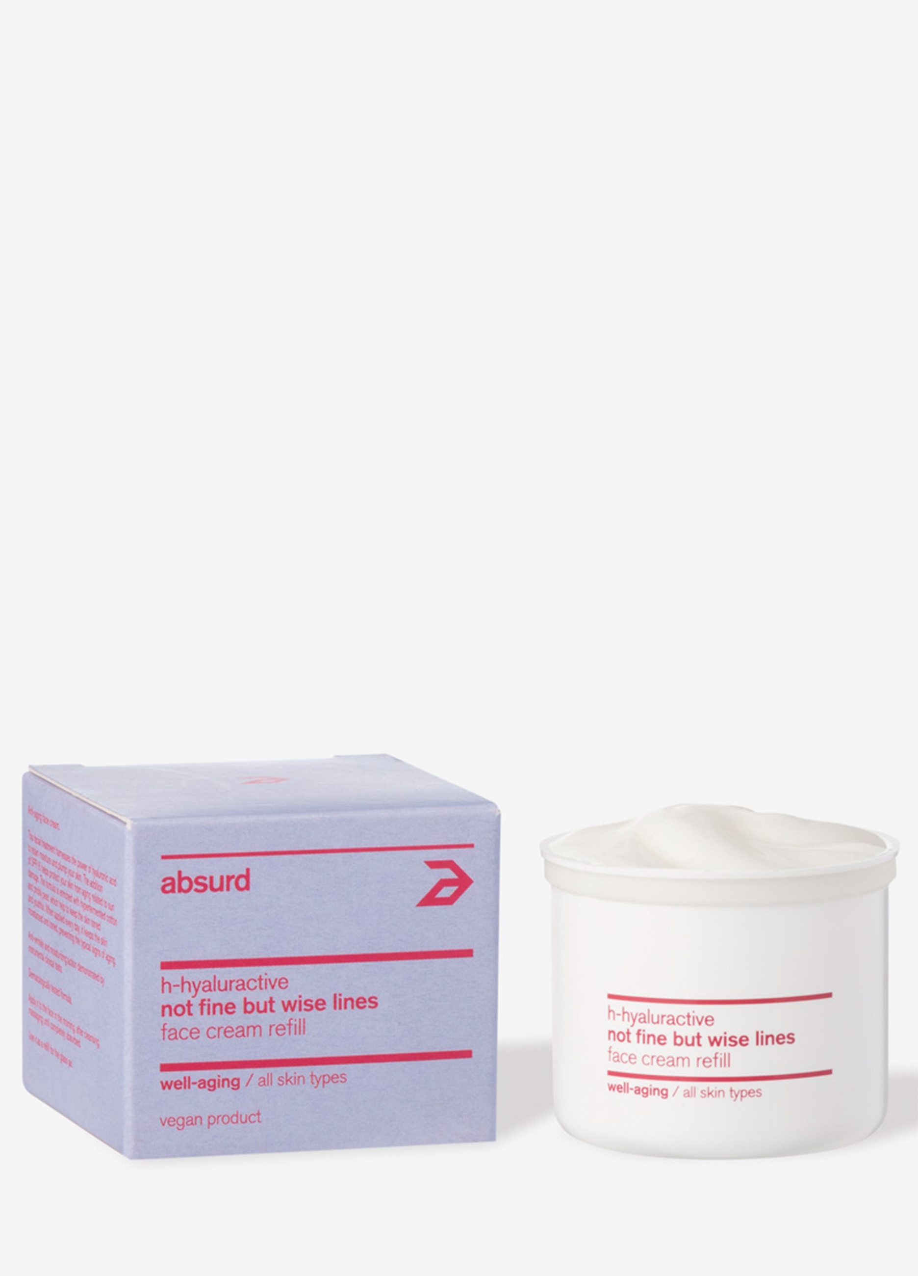 ABSURD, Crema Viso Anti-age Con Spf 15 Per Proteggere La Pelle Del Viso Dall'invecchiamento Fotoindotto Not Fine But Wise Lines, Donna, Viola, Taglia: FASUL