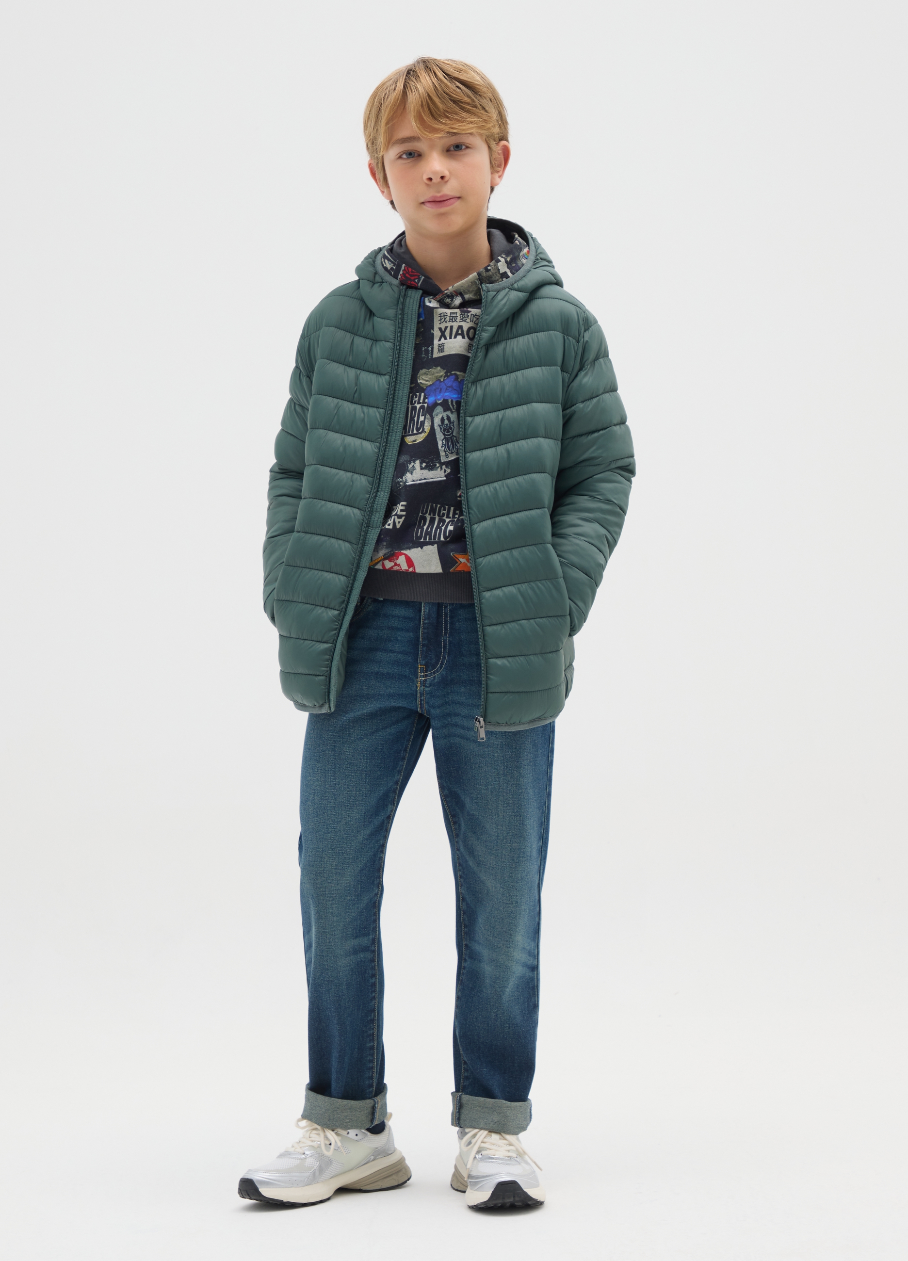 REPUBLIC OF DENIM, Jeans Da Ragazzo In Puro Cotone Blu Regular Fit, Bambino, Denim, Taglia: 12-13