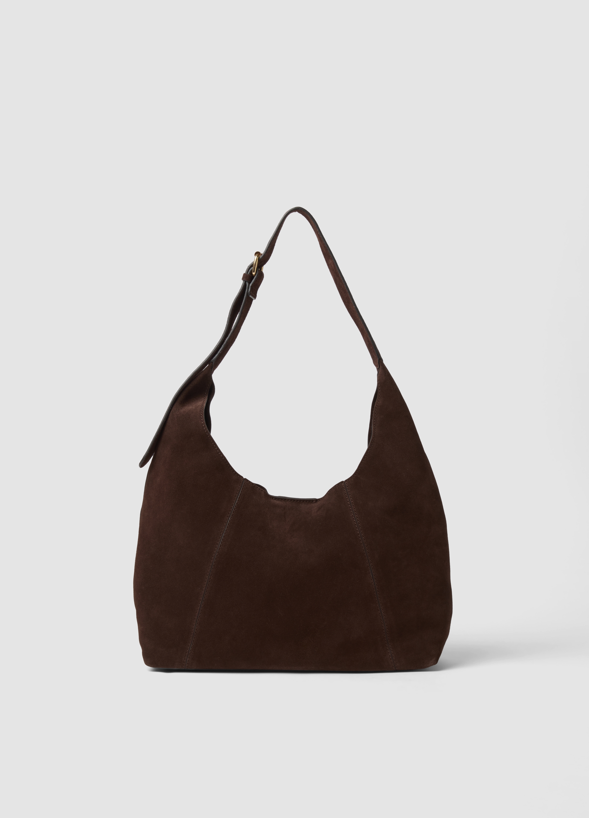 Piombo Contemporary, Borsa Marrone In Vera Pelle A Spalla, Donna, Marrone, Taglia: ONE SIZE