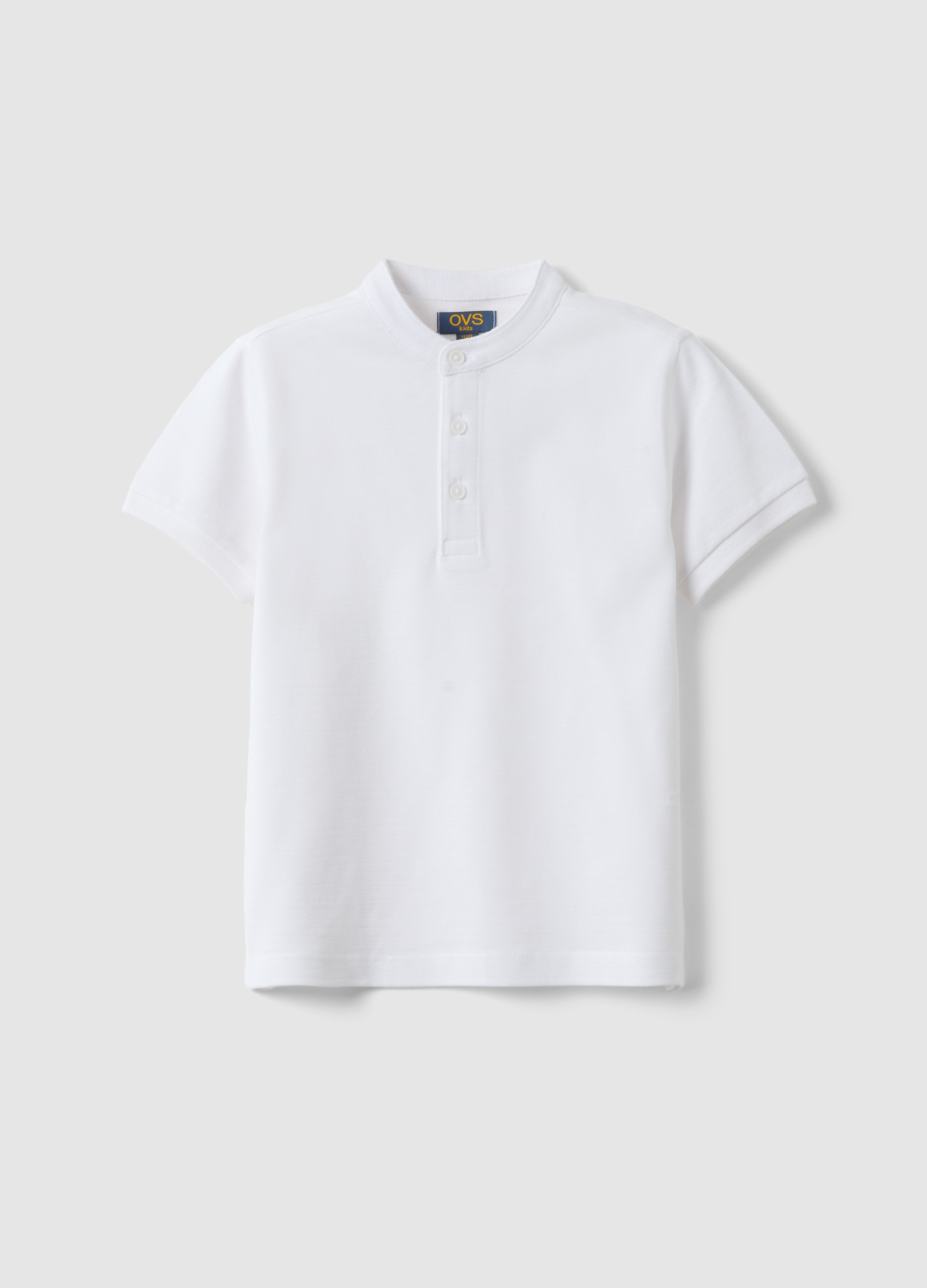 OVS KIDS, Polo Infantil De Algodón Puro Blanco, Ajuste Regular, Niño, Blanco óptico, Talla: 6-7