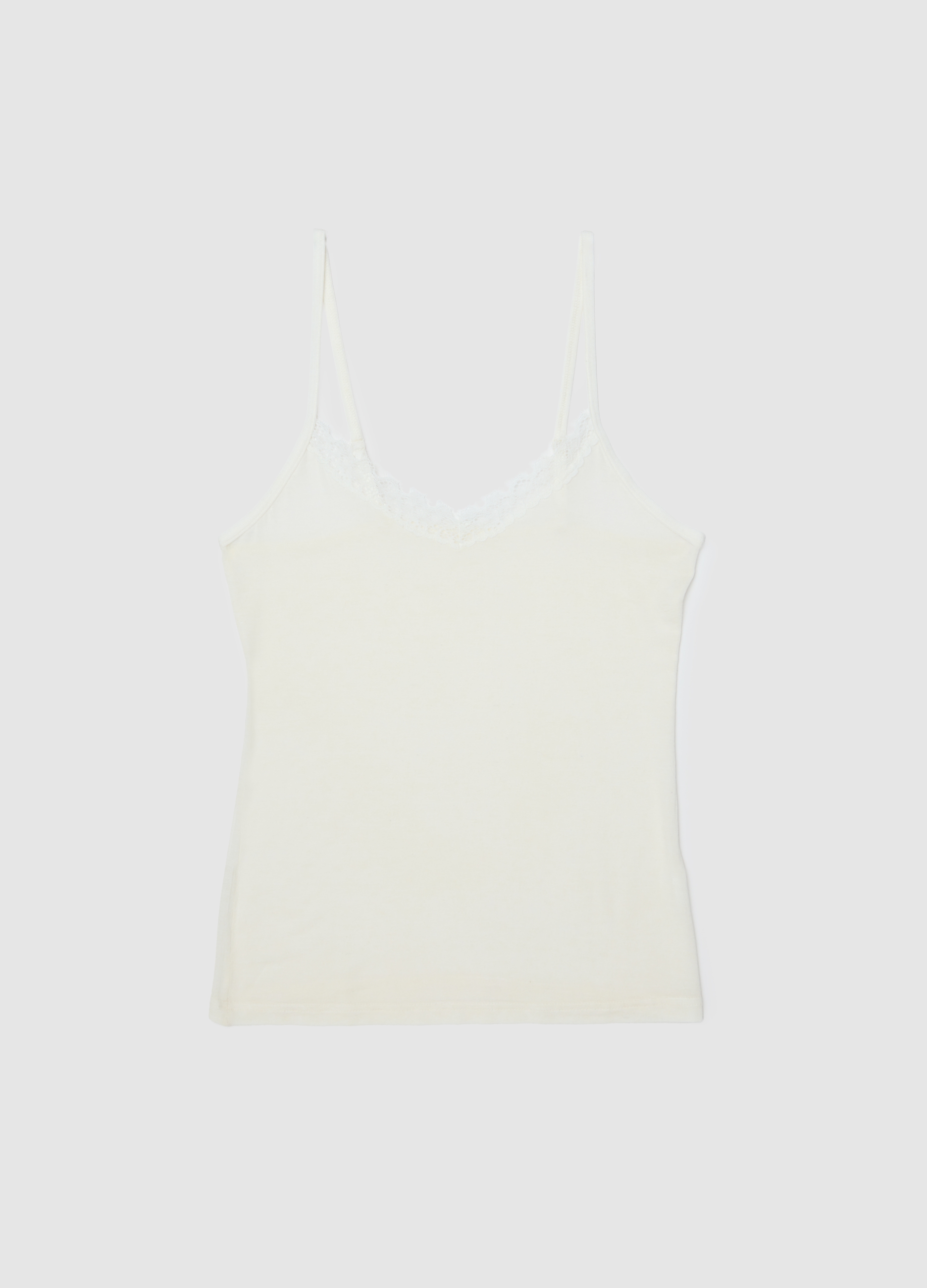 Camiseta Sin Mangas Blanca Ajuste Regular, Mujer, Blanco óptico, Talla: S