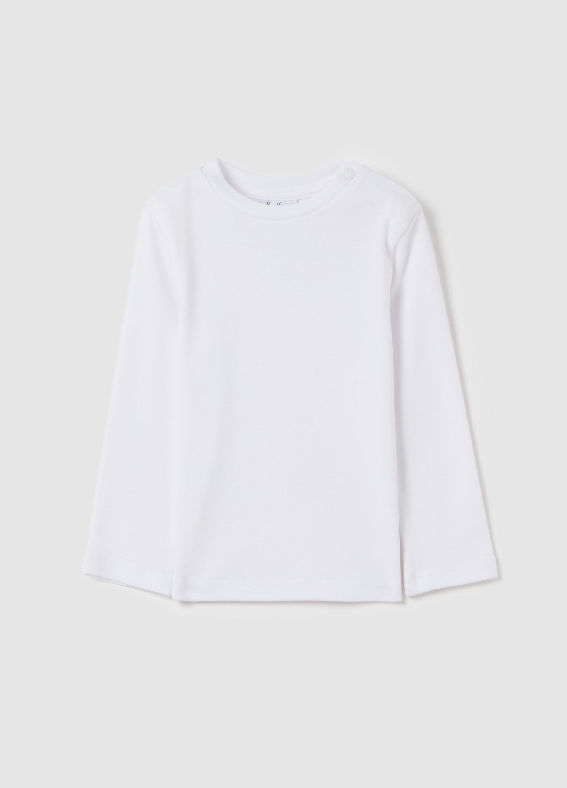 FAGOTTINO, Camiseta De Algodón De Manga Larga, Niño, Blanco óptico, Talla: 12-18