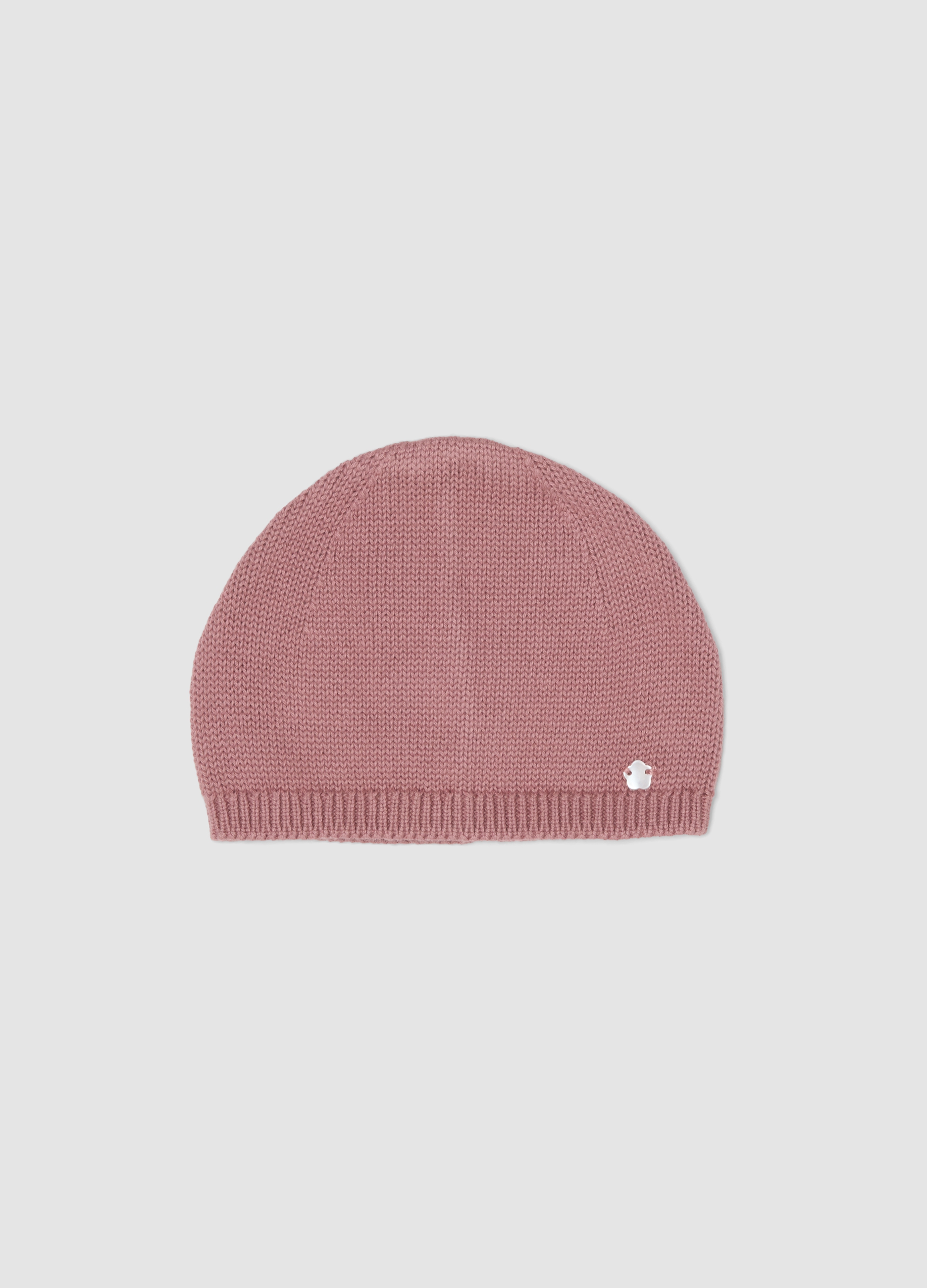 FAGOTTINO, Cappello Rosa In Puro Cotone Organico A Maglia Per Neonata, Rosa, Taglia: ONE SIZE