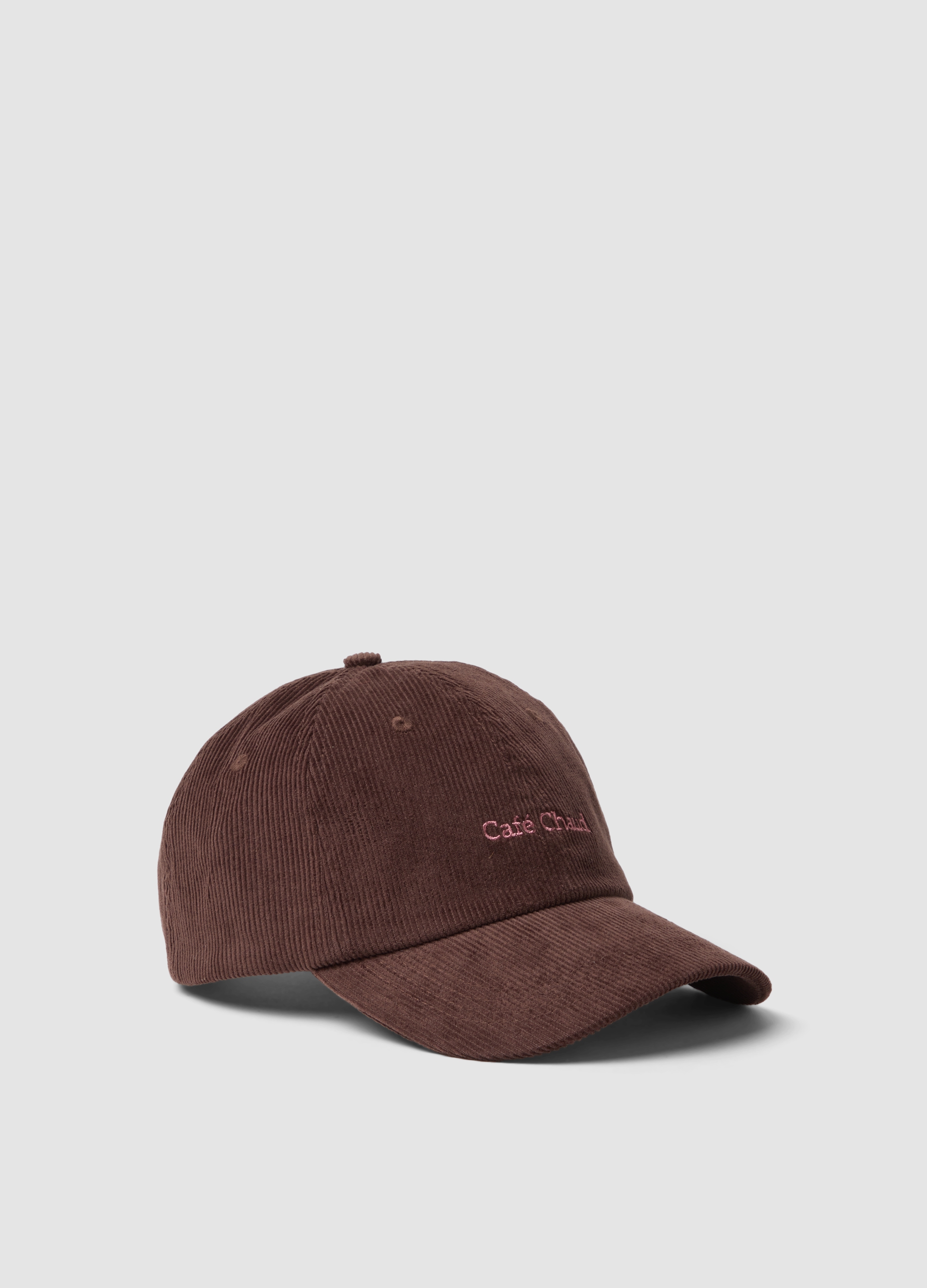 LES COPAINS, Cappello Marrone In Puro Cotone A Coste, Donna, Marrone, Taglia: ONE SIZE